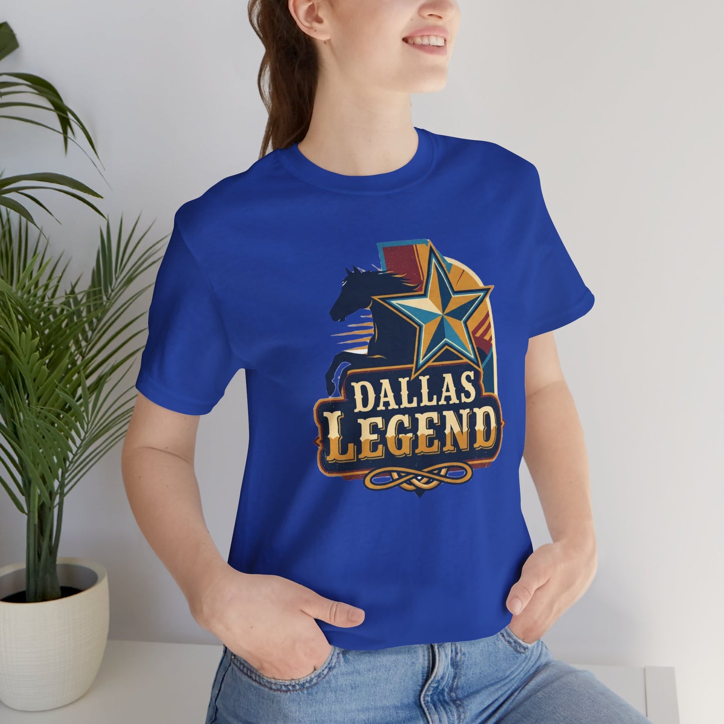 Dallas Legend Unisex Jersey Tee - Casual Style, Gift for Sports Fans, Comfort Wear, Game Day Apparel, Unique Shirt Design