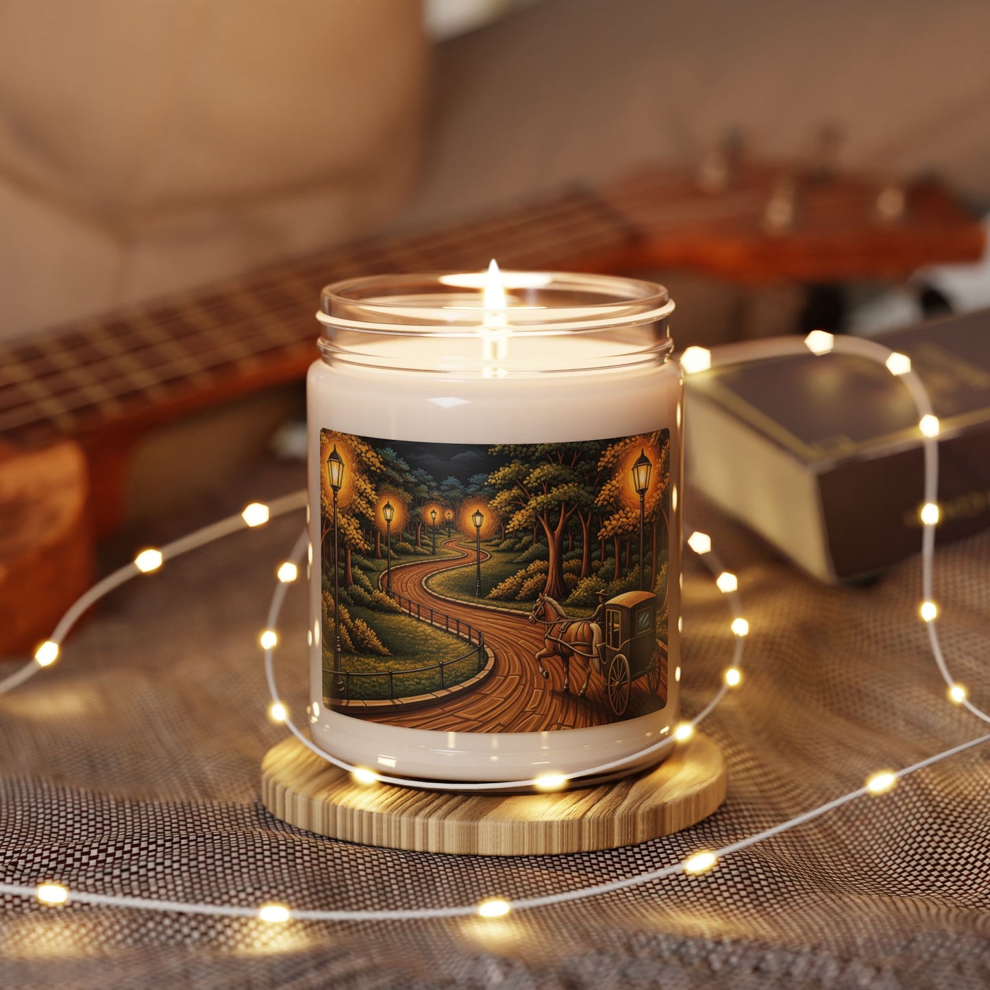 Scented Candle, Romantic Horse-Drawn Carriage Ride 9oz Candle - Gift for Her, Home Decor, Relaxation, Anniversary, Valentine's Day