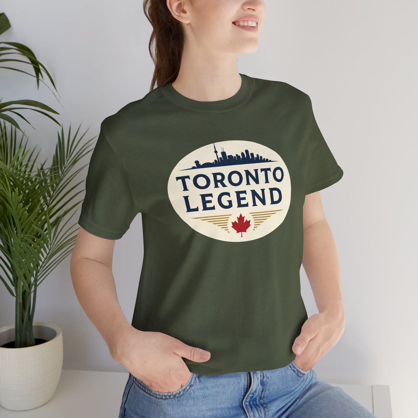 Toronto Legend Unisex Jersey Short Sleeve Tee, Toronto T-Shirt, Travel Shirt, Canada Souvenir, Gift for Travelers, Casual Wear