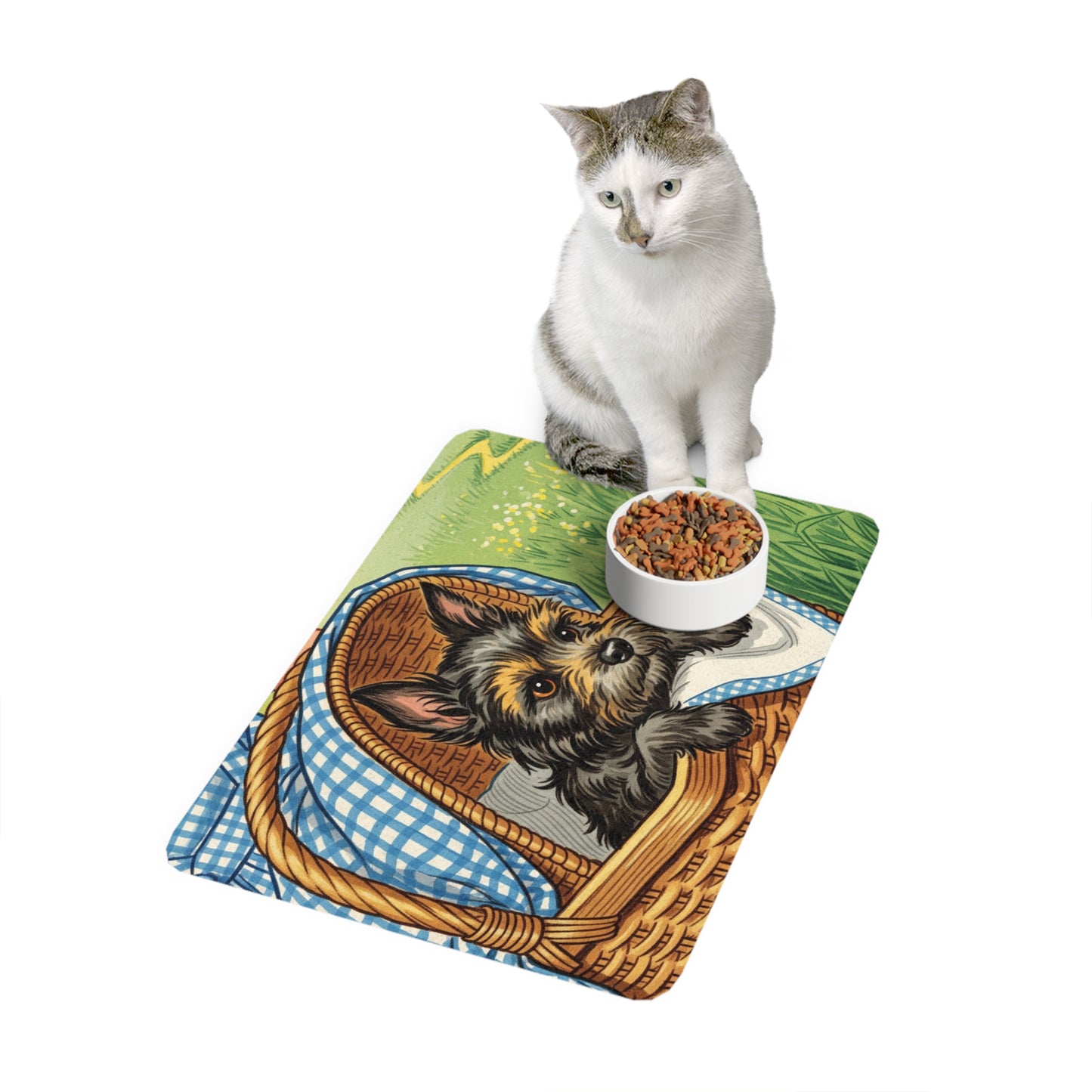 Toto Wizard of Oz Pet Food Mat, Dog and Cat Feeding Mat, Pet Bowl Placemat, Cute Pet Accessories, Animal Lover Gift