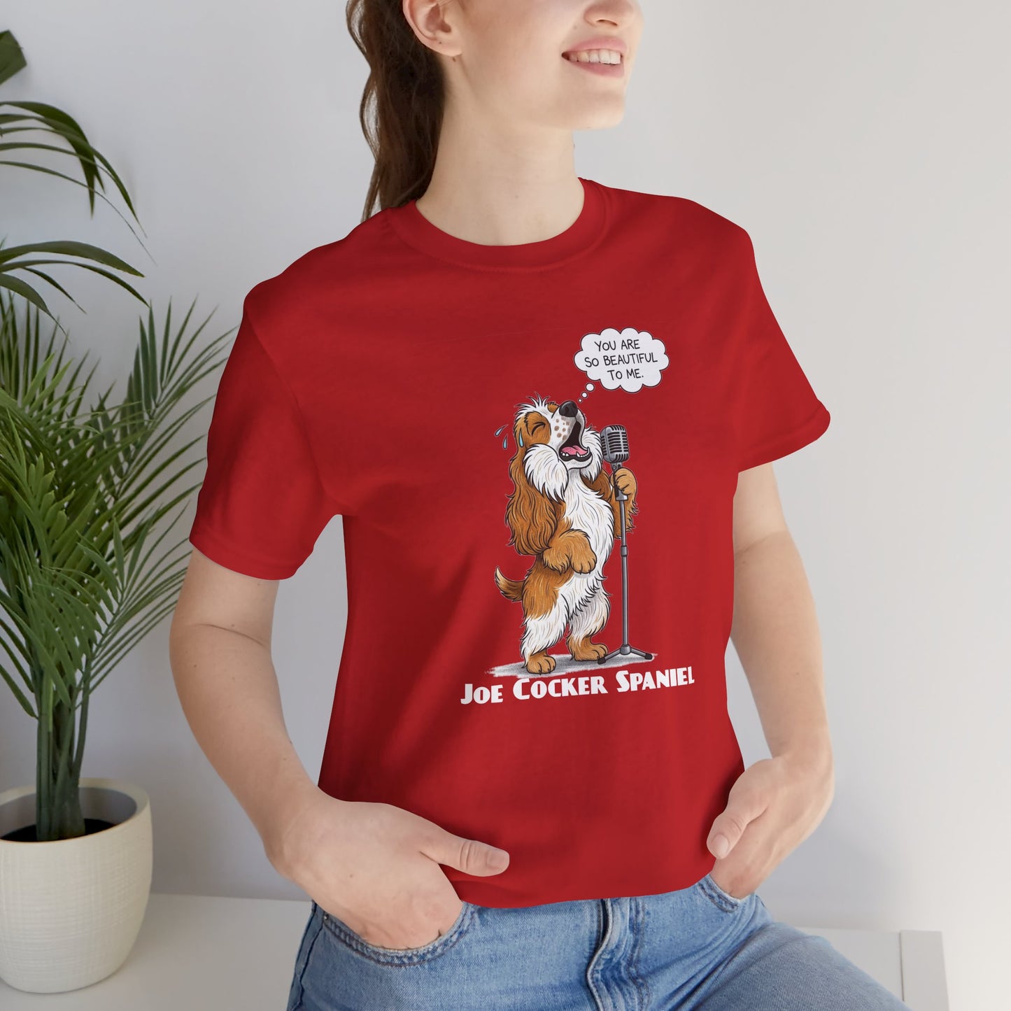 Funny 'Joe Cocker Spaniel' Dog Lovers Tee, Unisex Dog Shirt, Funny Pet Owner Apparel