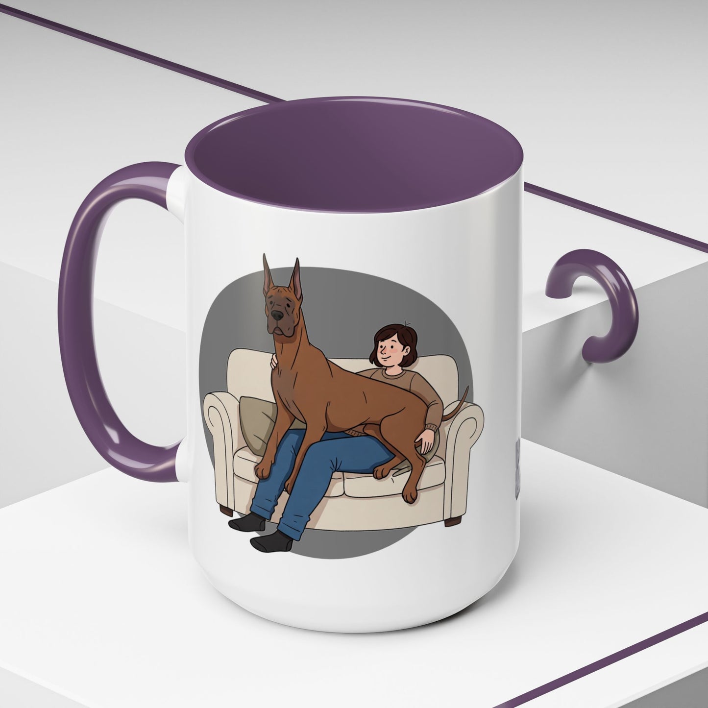 Great Dane Lap Dog Coffee Mug - Funny Pet Lover Gift - Schmartypants