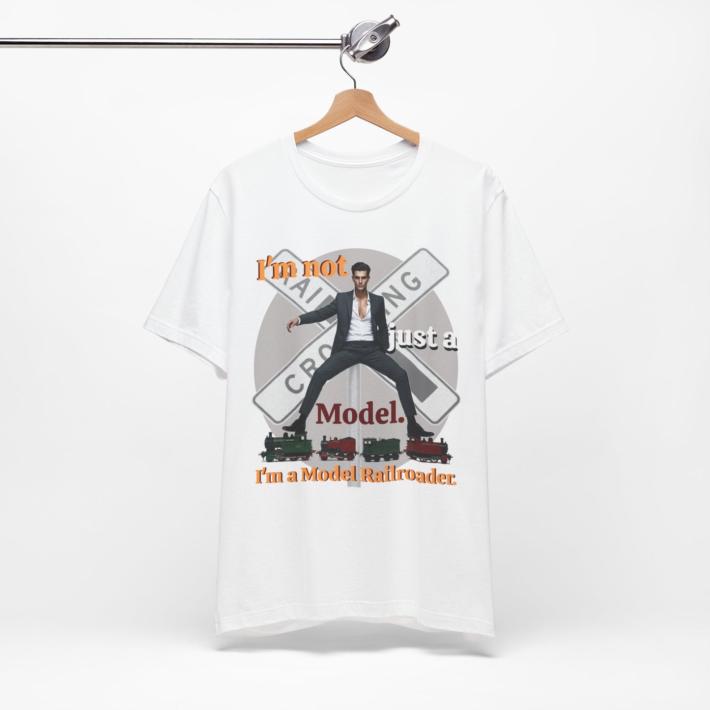 Funny Model Railroader Tee - Perfect Gift for Train Enthusiasts - Schmartypants