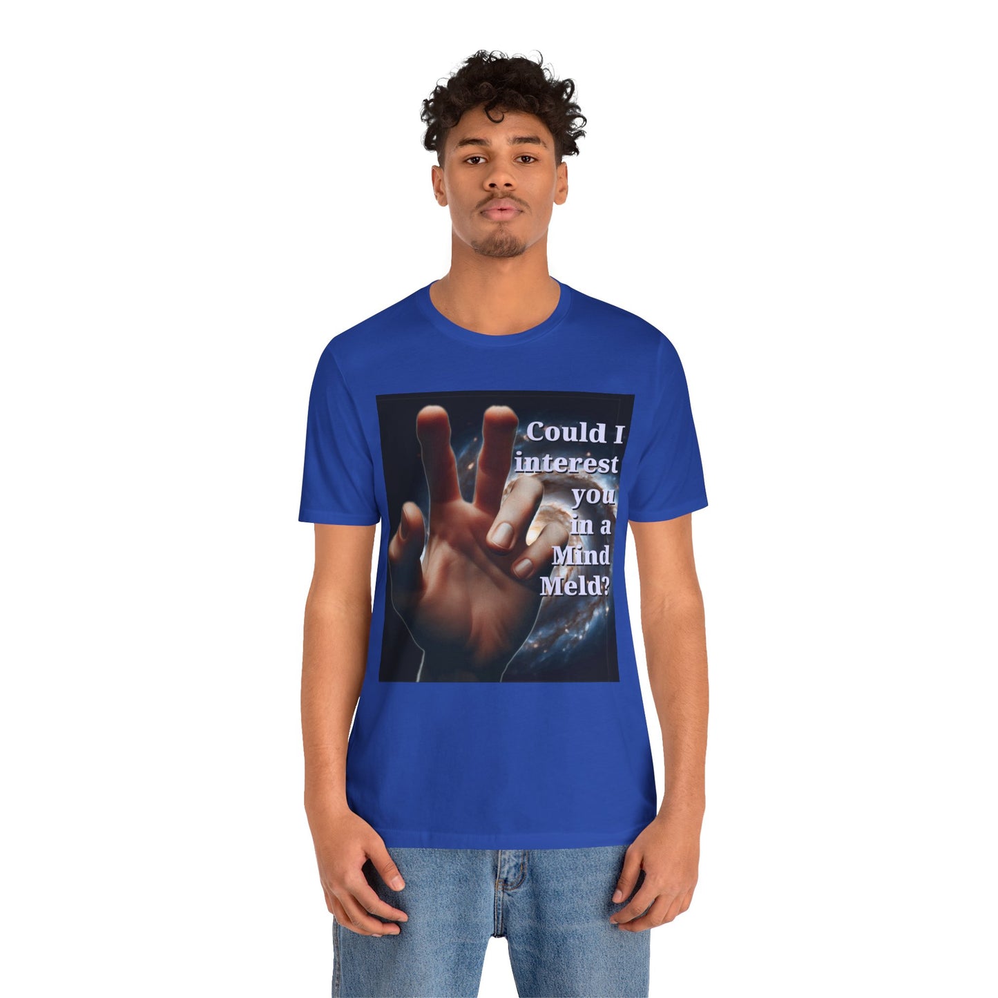 'Could I Interest You in a Mind Meld?' Graphic Tee - Hilarious Unisex Short Sleeve Shirt for Sci-Fi Lovers, Star Trek Fans, & Casual Wear - Schmartypants