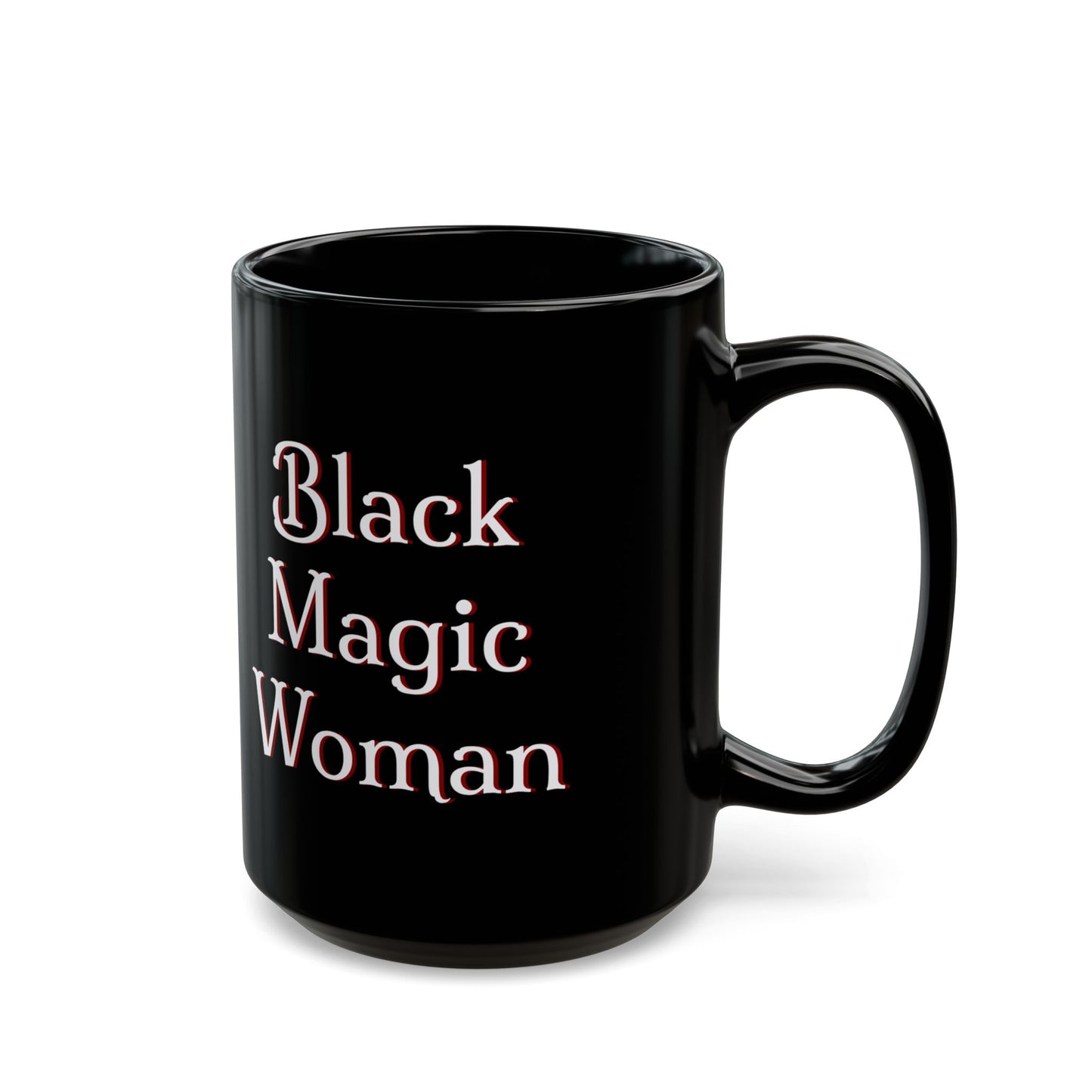 'Black Magic Woman' Mug | Enchanting Coffee Cup for Classic Rock Fans, Santana, early Fleetwood Mac, 11oz or 15oz - Schmartypants
