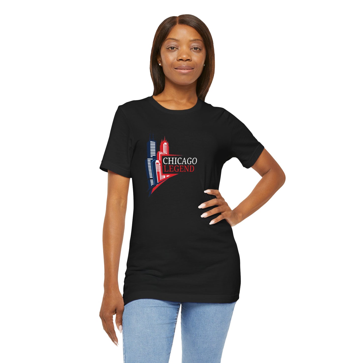 Classic Chicago Legend Graphic Unisex T-Shirt, Chicago Gift, City Pride Apparel, Urban Style Shirt, Travel Souvenir Tee
