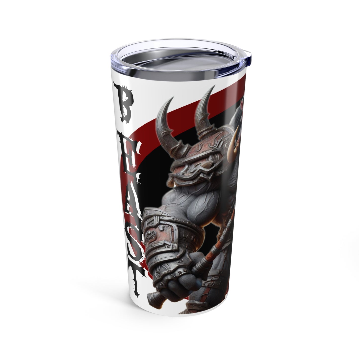 20oz Beast Mode Tumbler - Protein Shake & Workout Mug for Gamer Enthusiasts - Gaming Tumbler - Schmartypants