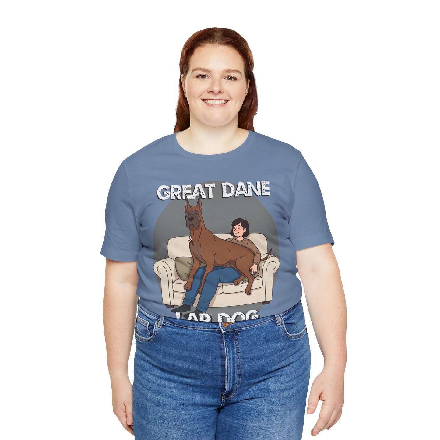 Great Dane Lap Dog Unisex Jersey Tee - Funny Perfect Gift for Dog Lovers - Schmartypants