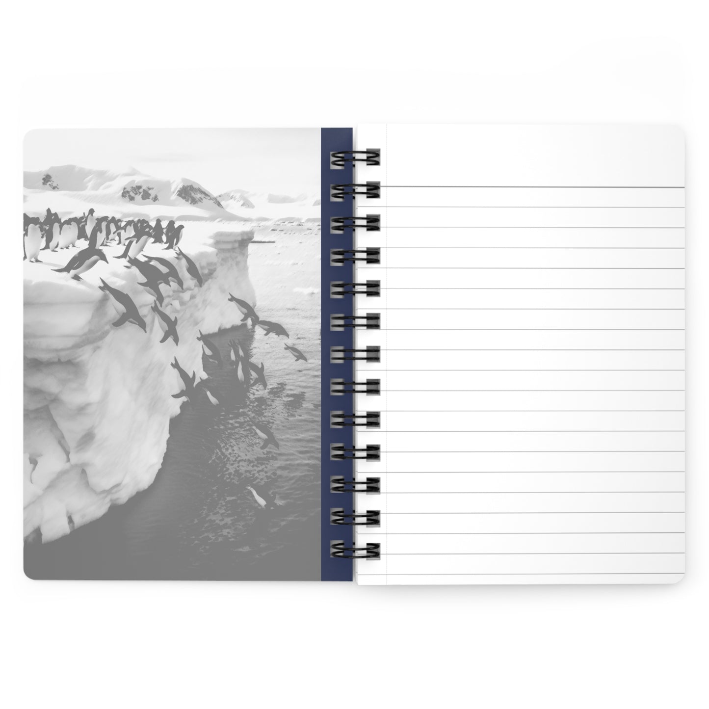Adorable Penguin Spiral Bound Journal, Nature Lover's Diary, Unique Gift for Kids, Journal for Writing and Drawing, Cute Animal Notebook