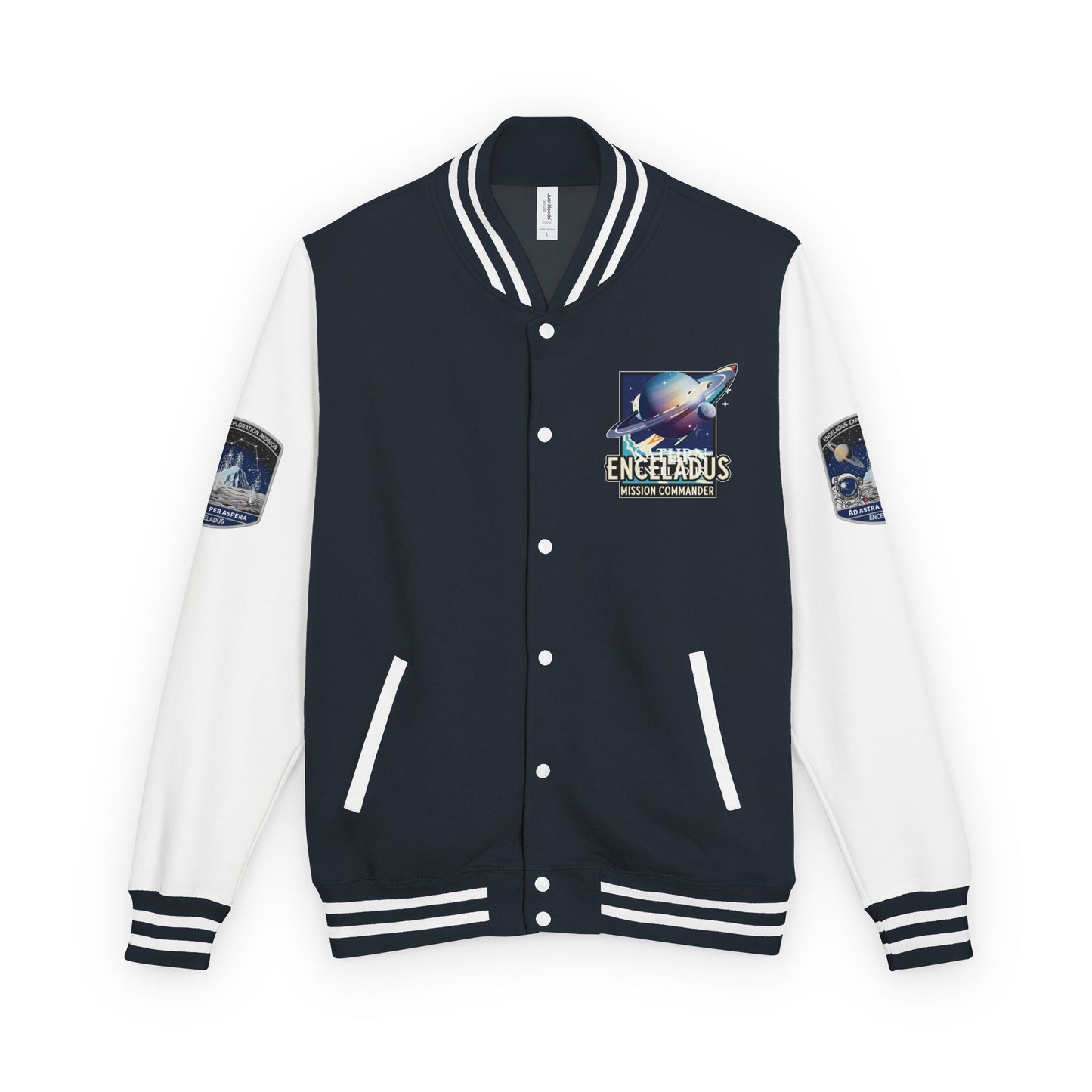 Letterman Jacket Enceladus Mission Commander Saturn Space Exploration Gift
