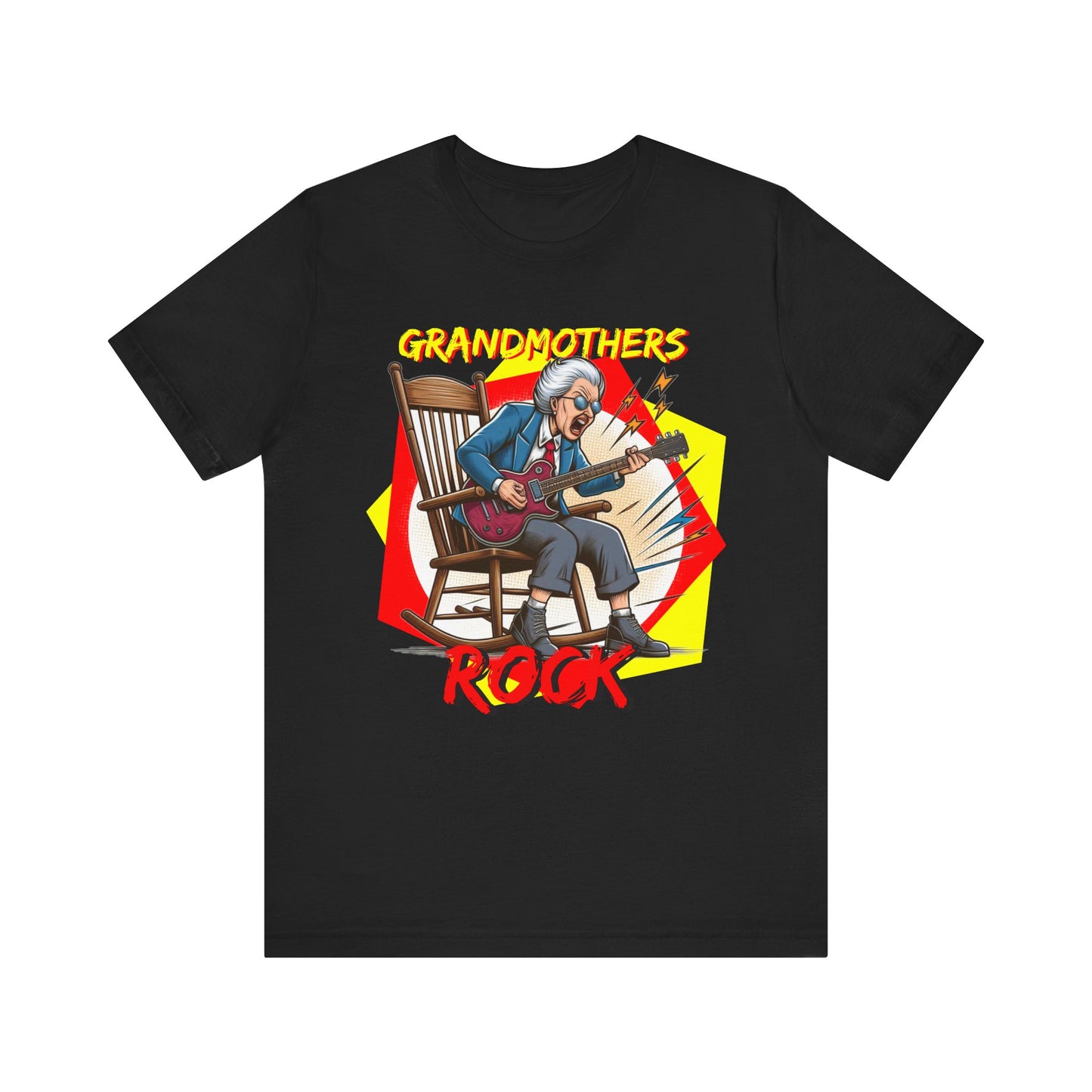 'Grandmothers Rock' Unisex Jersey Short Sleeve Tee - Funny Gift to Show Love for the Special Grandmother in Your Life - Schmartypants