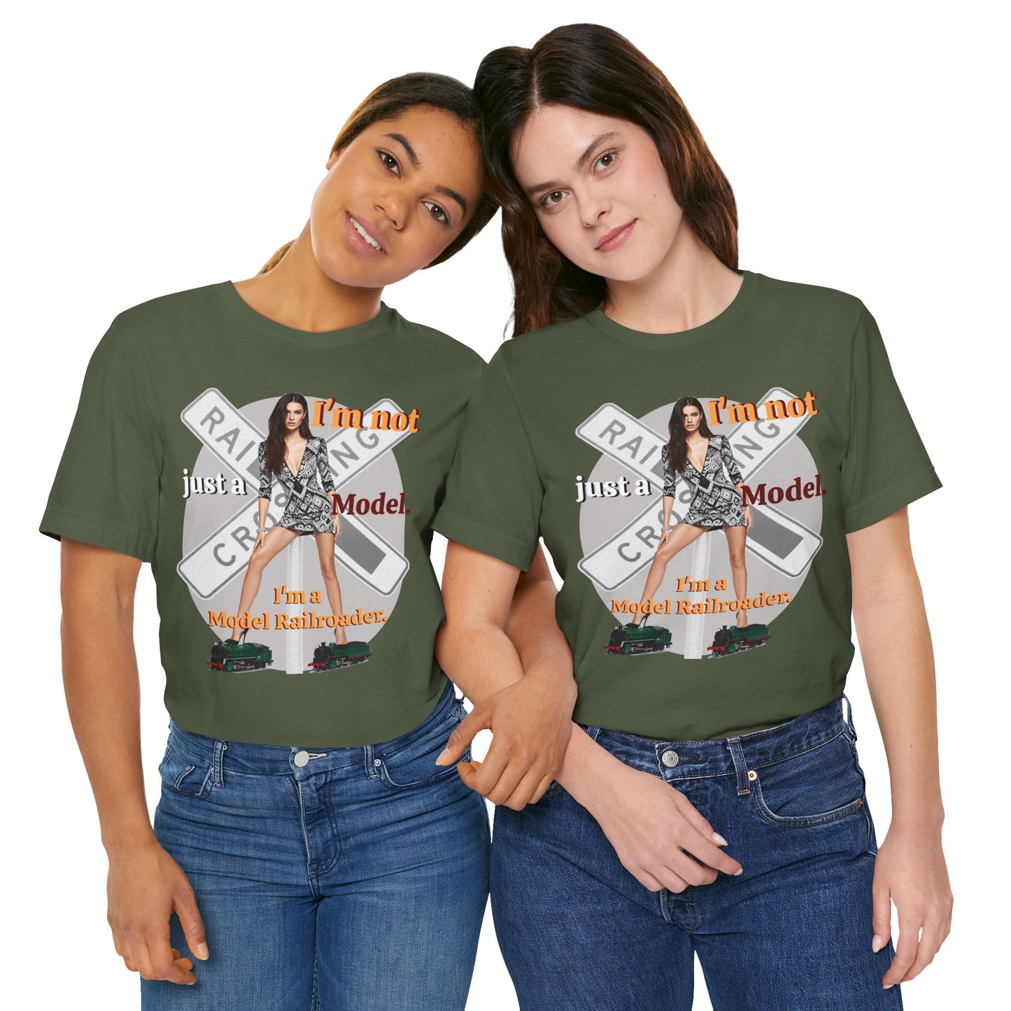 Railroad Model Unisex Tee, Train Lover Gift, Funny 'Model Railroader' Shirt, Model Railroading Apparel, Unique Graphic T-Shirt - Schmartypants