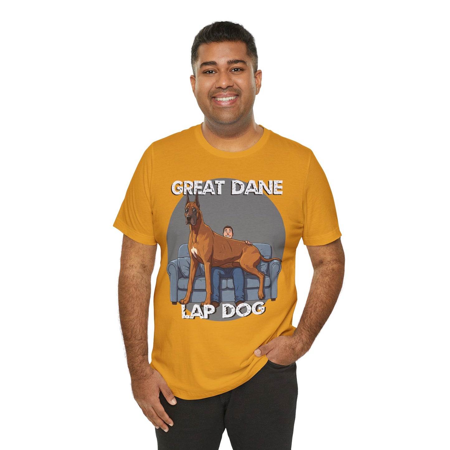 Great Dane Lap Dog Unisex Tee - Hilarious Dog Lover Graphic T-Shirt - Schmartypants