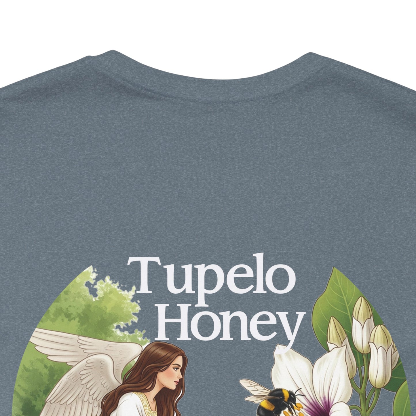 Elegant Tupelo Honey Unisex Tee, Angel Van Morrison Song Inspired Shirt, Concert-Goers Gift, Double-Sided Blossom Tee, Music Fans Present,