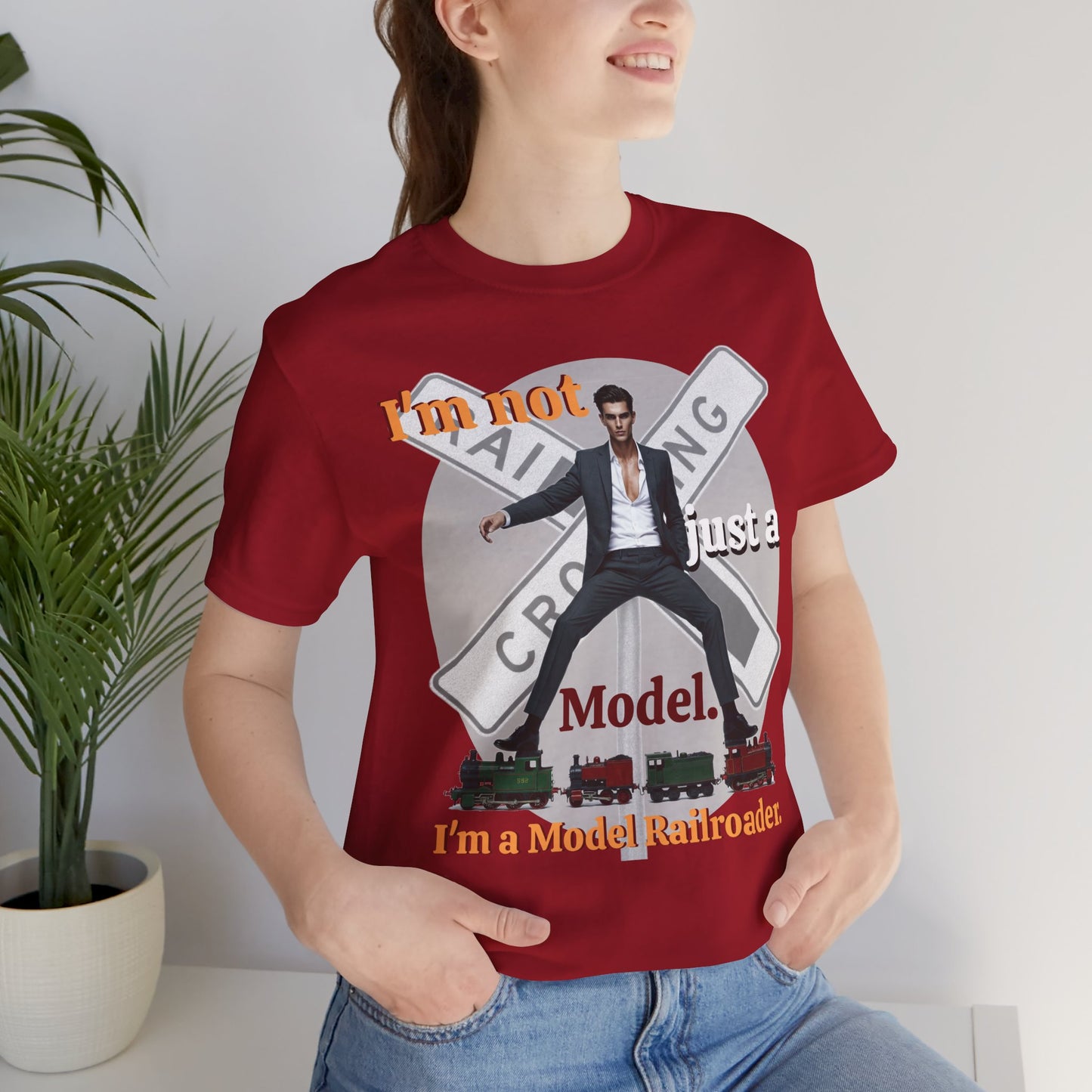 Funny Model Railroader Tee - Perfect Gift for Train Enthusiasts - Schmartypants