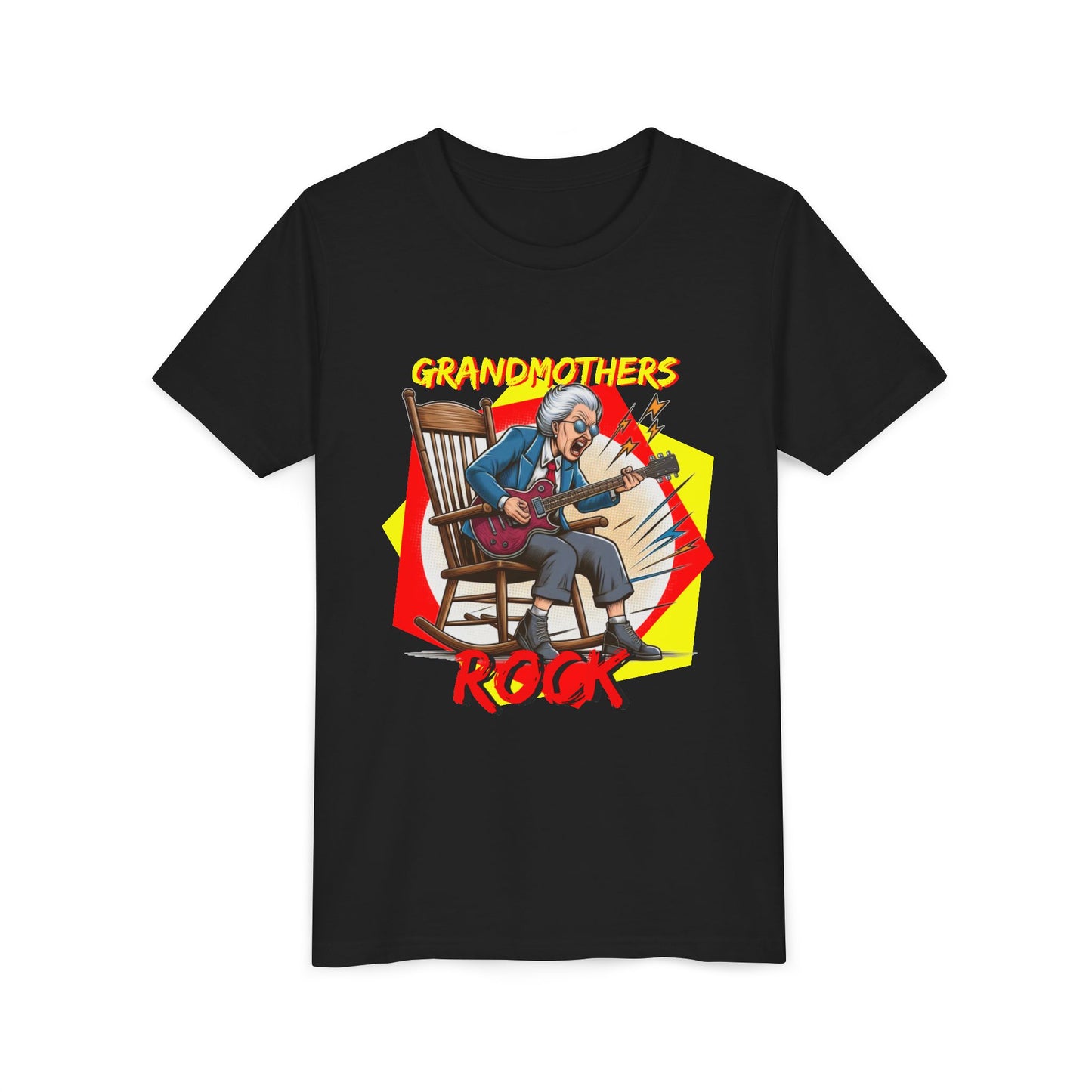 'Grandmothers Rock' Youth Short Sleeve Tee - Funny Design to Show Love for Grandma - Schmartypants