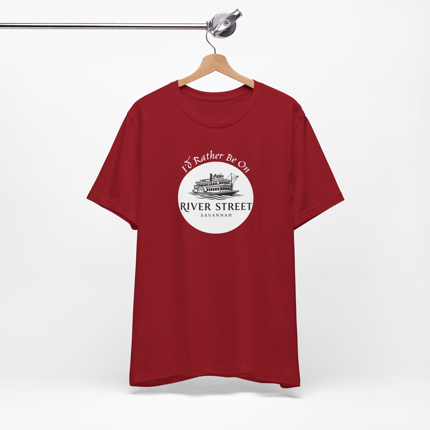 Savannah River Street Tee - I'd Rather Be On River Street, Casual T-Shirt, Travel Lover Gift, Summer Wear, Vacation Apparel, Unique Souvenir