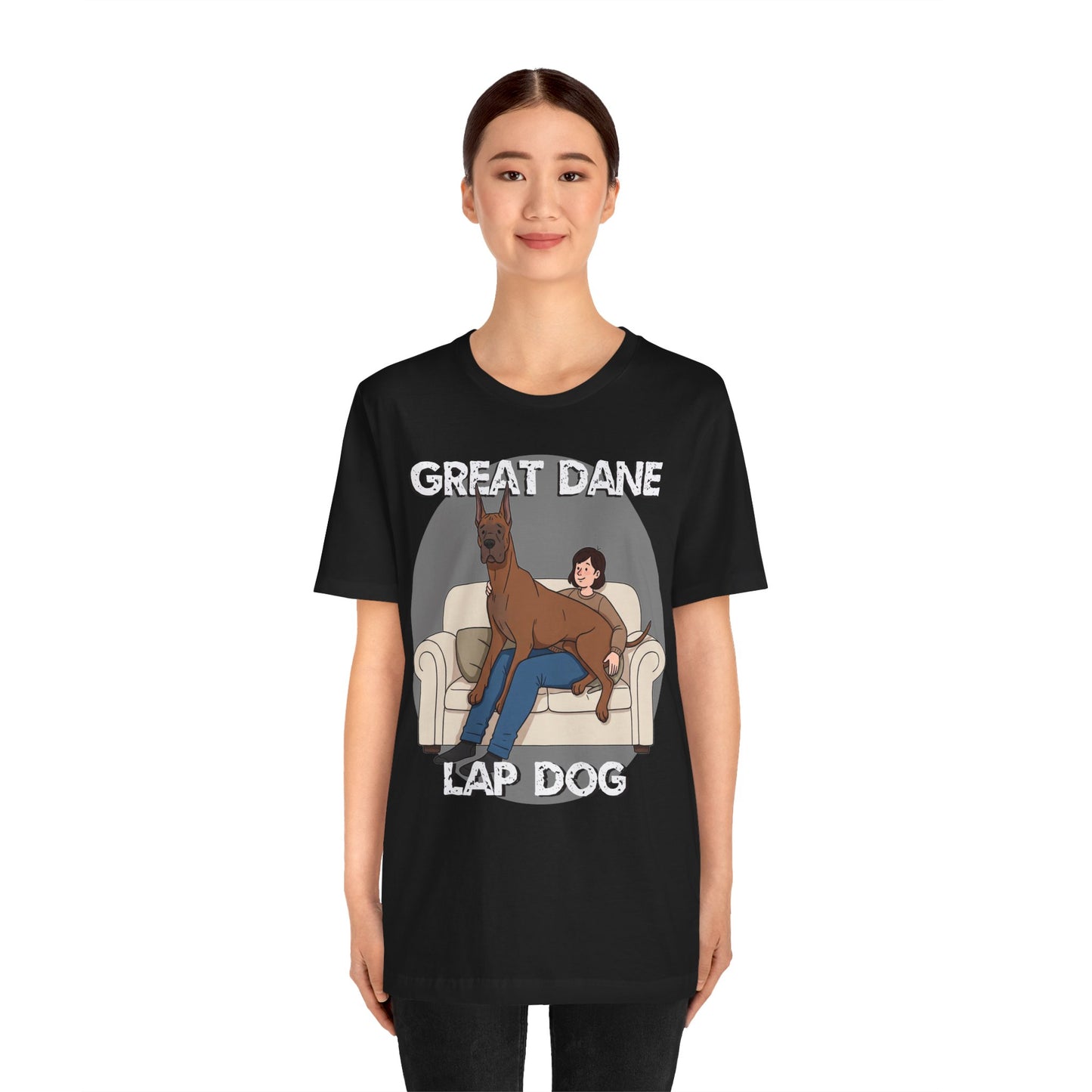Great Dane Lap Dog Unisex Jersey Tee - Funny Perfect Gift for Dog Lovers - Schmartypants