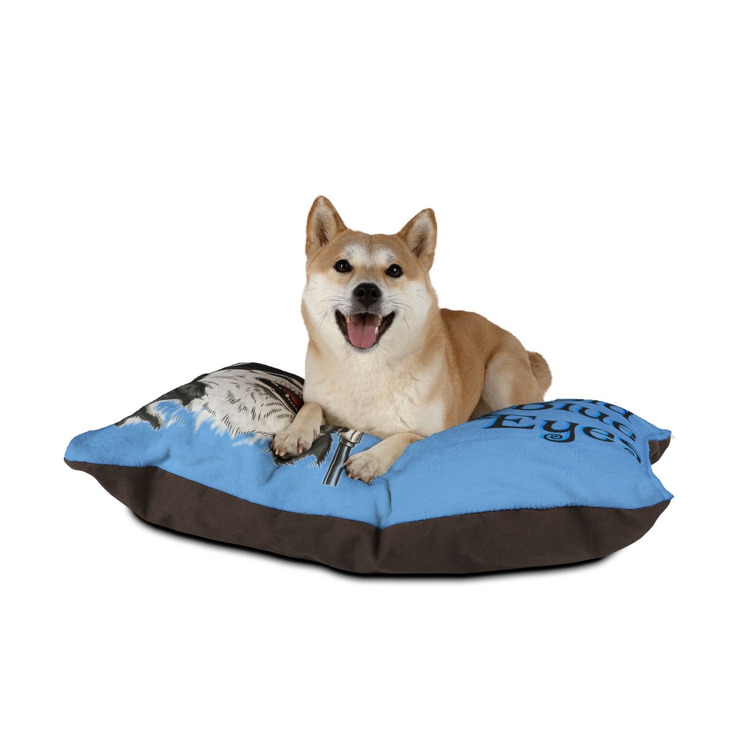 Siberian Husky Old Blues Eyes Cozy Pet Bed, Sinatra Inspired Dog Bed, Funny 'I Did It My Way' Dog Cushion, Pet Lover Gift