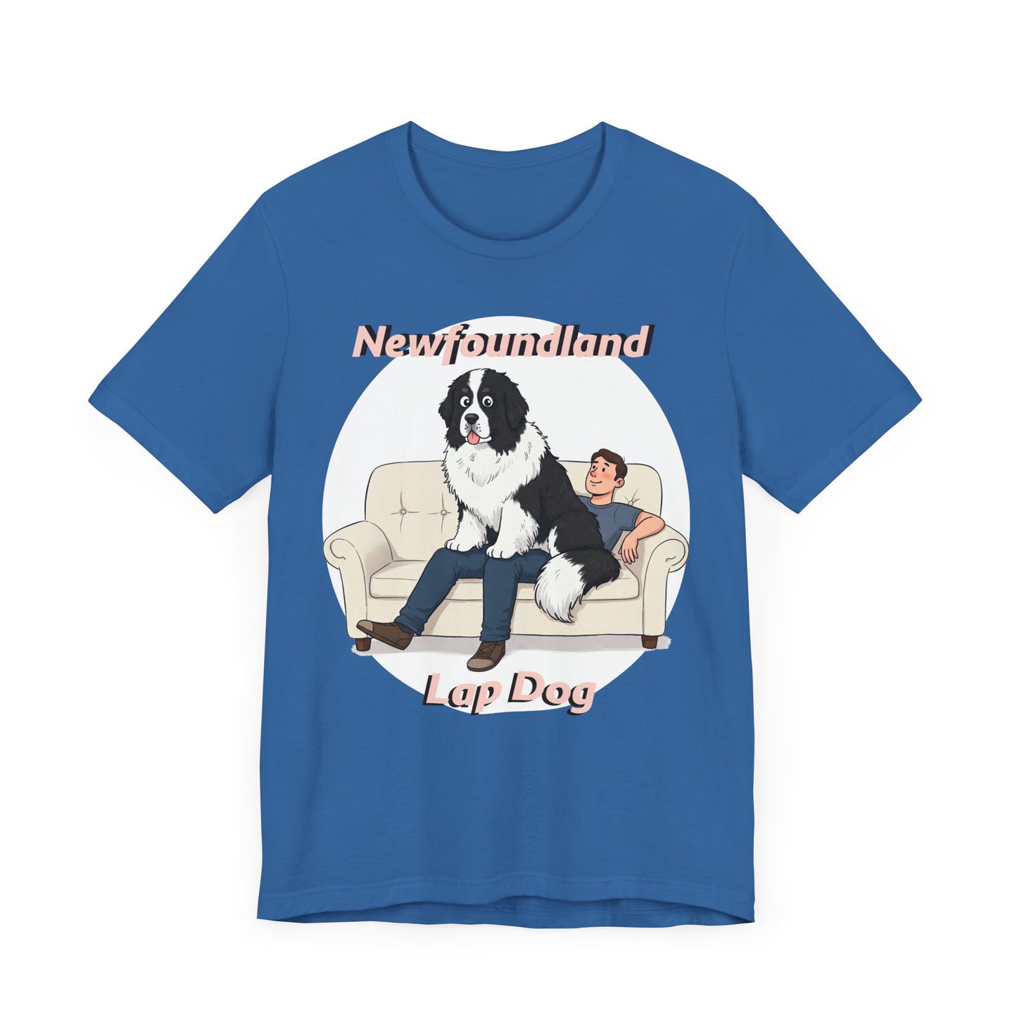 Hilarious Newfoundland Lap Dog Tee - Cozy Unisex Jersey Short Sleeve Shirt for Dog Lovers - Schmartypants