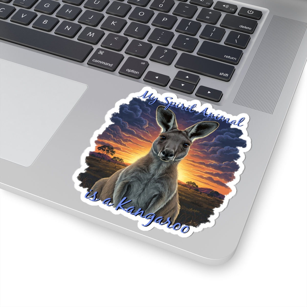 'My Spirit Animal is a Kangaroo' Kiss-Cut Stickers - Perfect for Aussie Nature Lovers - Schmartypants