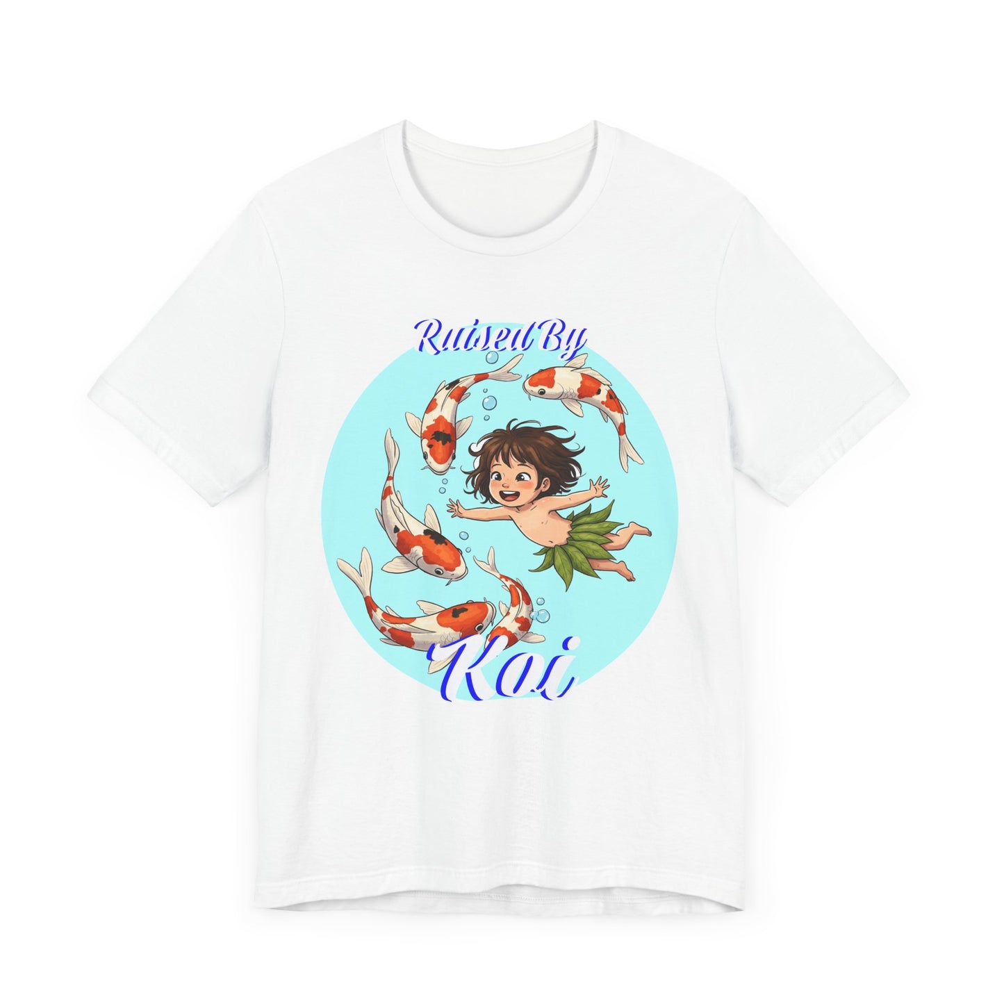 Koi Fish Art Tee, Playful Graphic Shirt, Unisex Summer T-Shirt, Anime Inspired Apparel, Fun Gift for Kids and Teens - Schmartypants