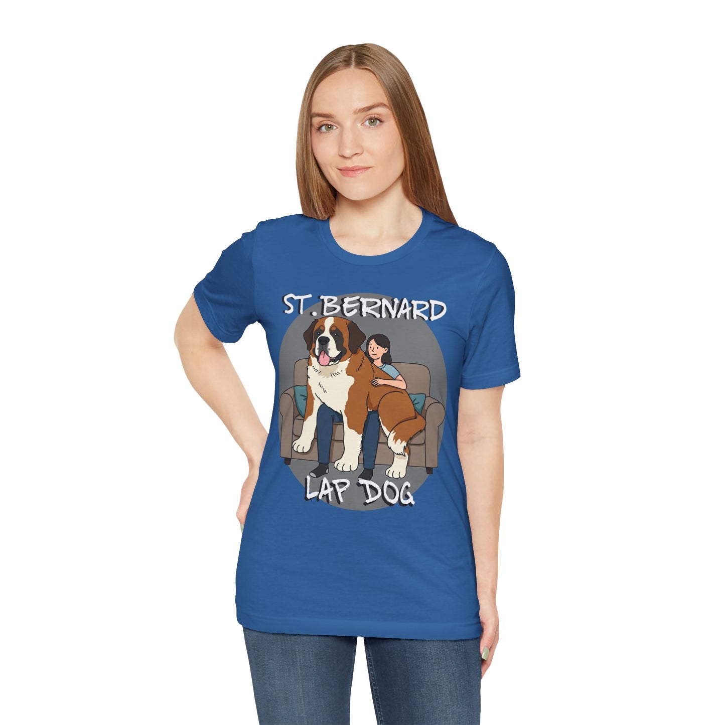 Funny St. Bernard Lap Dog Tee - Unisex Jersey Short Sleeve Tee for Dog Lovers - Schmartypants
