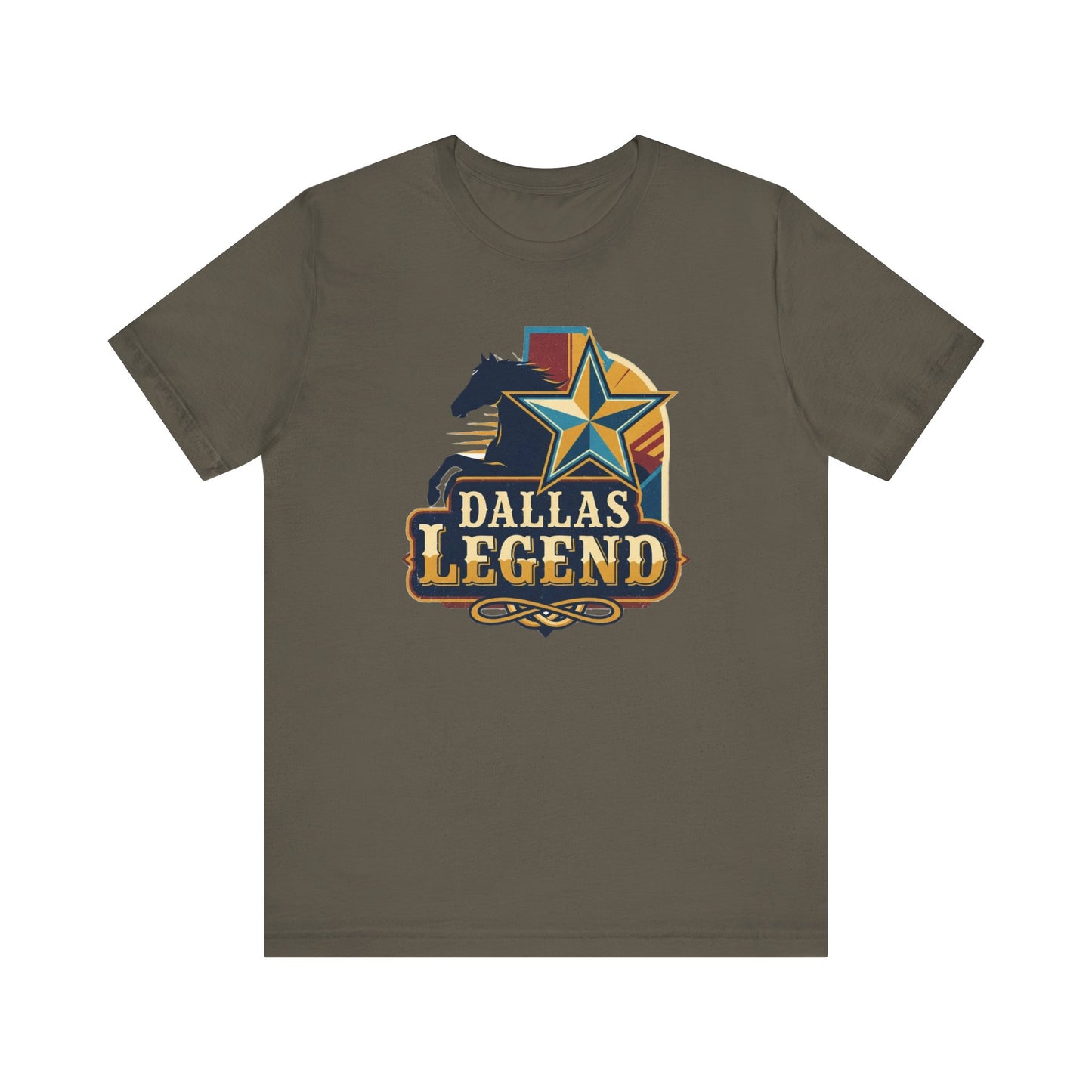 Dallas Legend Unisex Jersey Tee - Casual Style, Gift for Sports Fans, Comfort Wear, Game Day Apparel, Unique Shirt Design