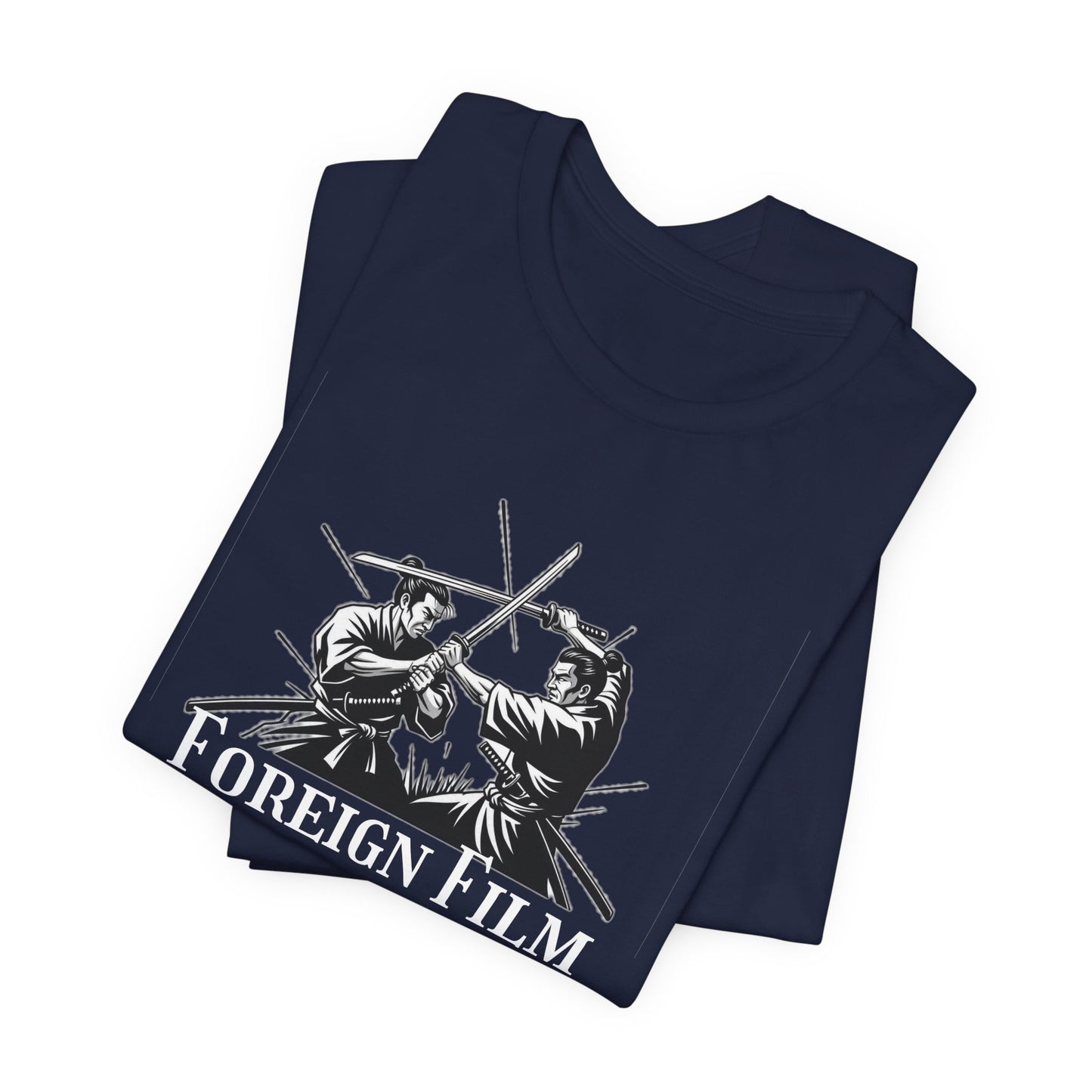 Foreign Film Fanatic Unisex Tee, Cool Graphic Shirt for Movie Lovers, Perfect Gift for Film Buffs, Stylish Casual Wear, Movie Night Tee