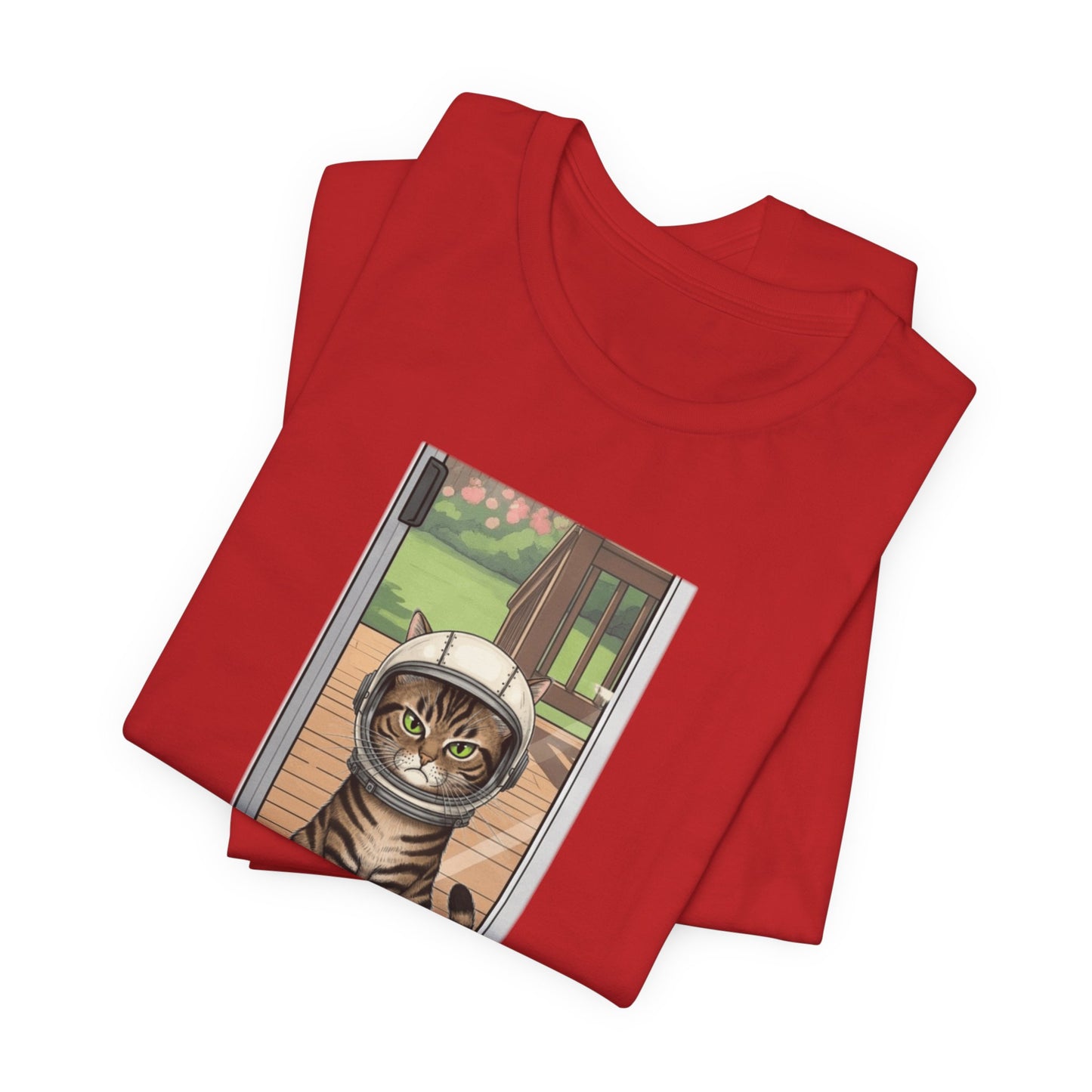 Cat Astronaut Tee, Funny Cat Shirt, Cat Lover Gift, Space Sci-Fi Tee, Hal 2001 Humor Shirt, Unisex Jersey Tee