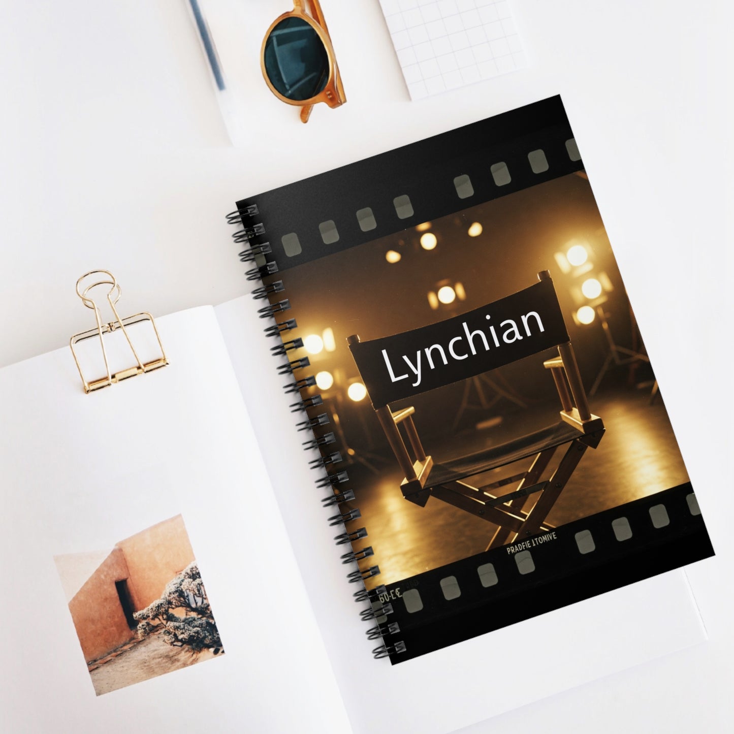 'Lynchian' Spiral Notebook - Creative Journal for Film Lovers, Film Students, David Lynch Fans - Schmartypants