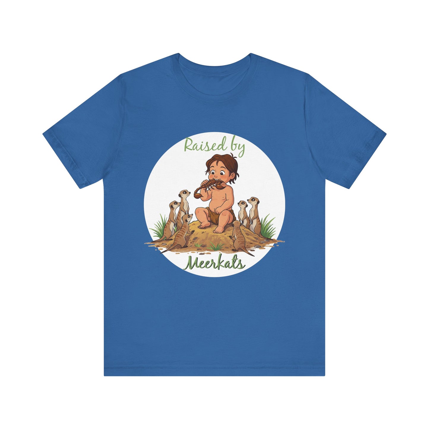 Funny 'Raised by Meerkats' Unisex Tee for Meerkat and Wildlife Lovers - Schmartypants