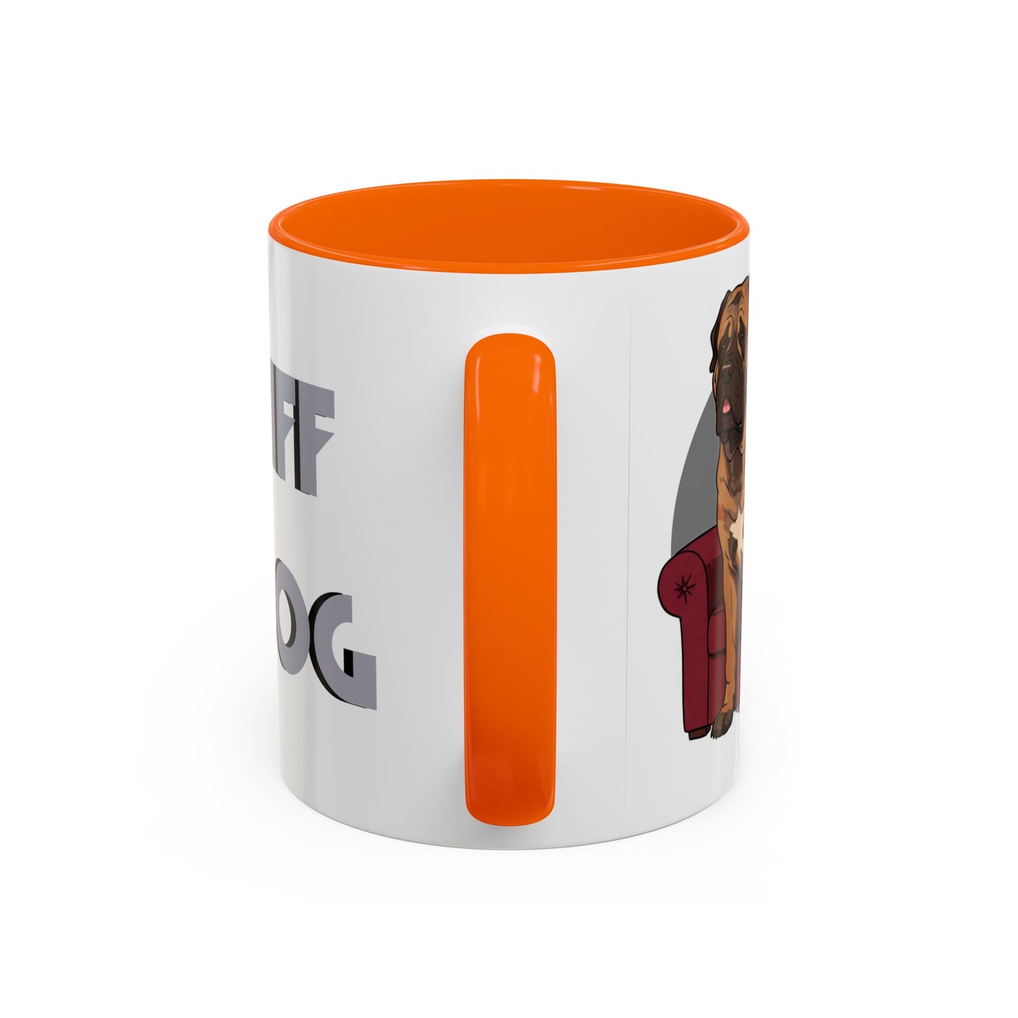 Mastiff Lap Dog Accent Coffee Mug - Perfect Funny Gift for Dog Lovers, Mastiff Breeders - Schmartypants