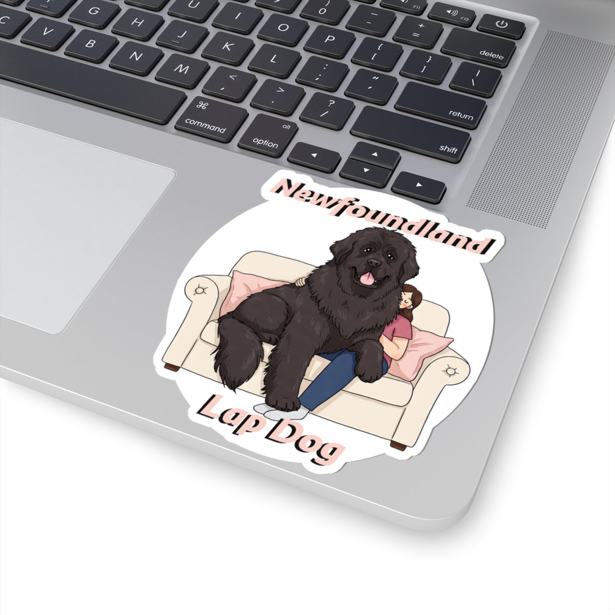 Newfoundland Lap Dog Kiss-Cut Stickers | Cute Dog Lover Decals for Laptops & More - Schmartypants