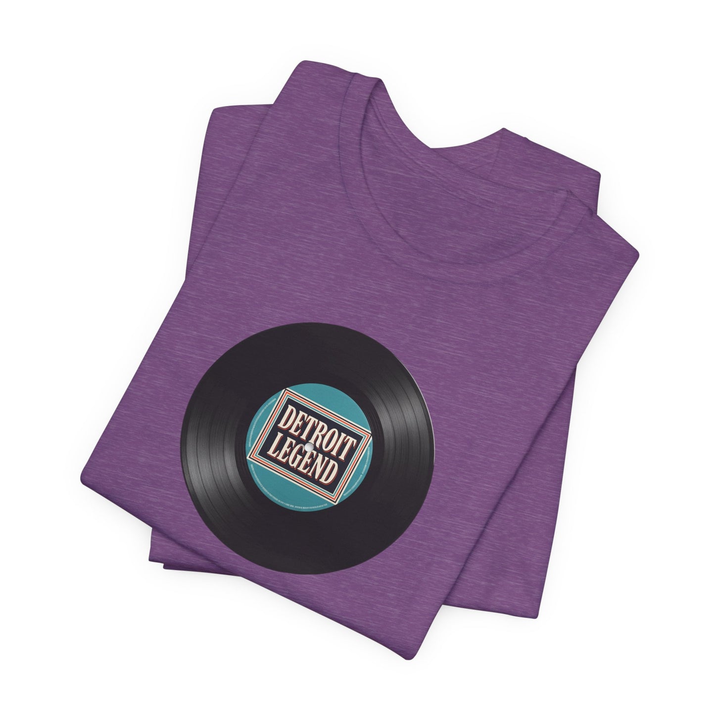 Detroit Legend Vinyl Record Tee, Music Lover Shirt, Unisex Casual Wear, Gift for Music Fans, Retro Record T-Shirt, Motown Shirt