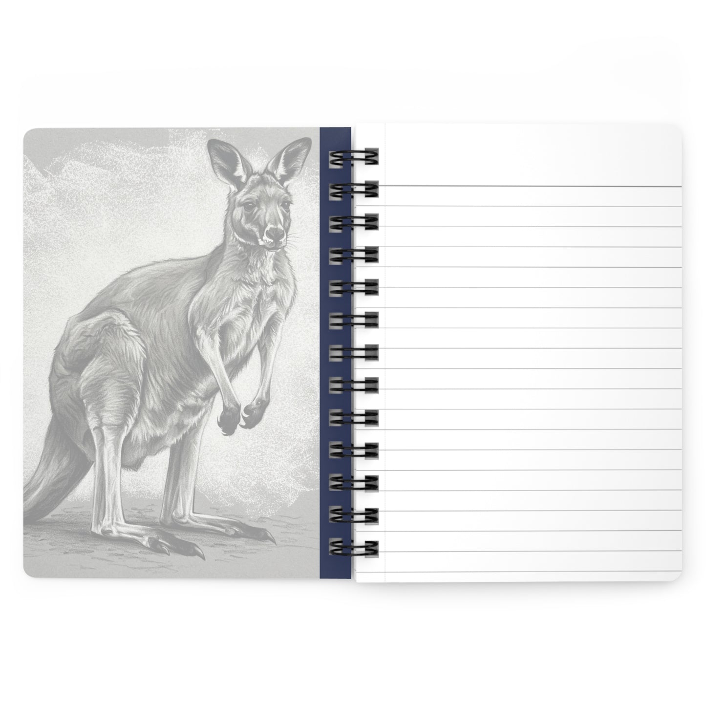 Kangaroo Spiral Bound Journal - Beautiful Nature-Inspired Notebook for Animal Lovers, Roos, Australian Travel Journal - Schmartypants
