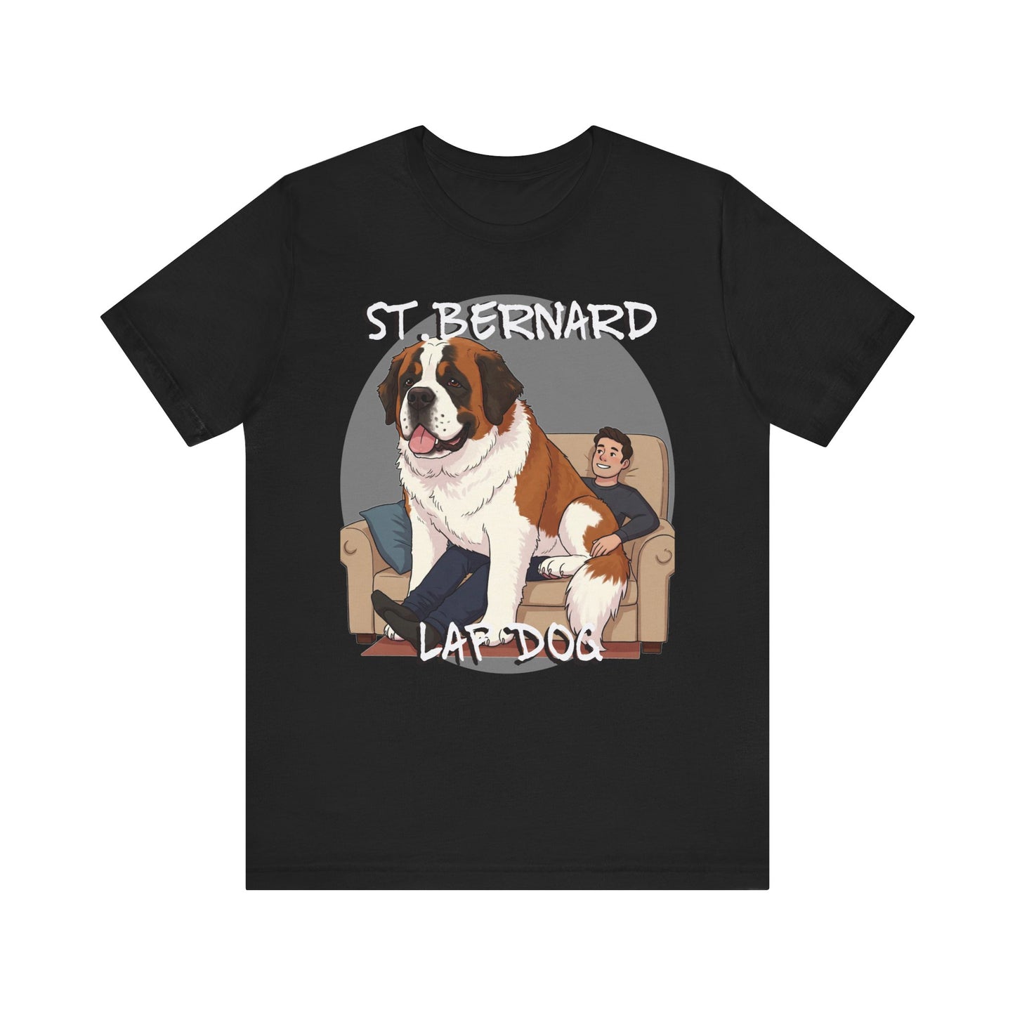 St. Bernard Funny Dog Tee - Unisex Jersey Short Sleeve T-Shirt - Schmartypants