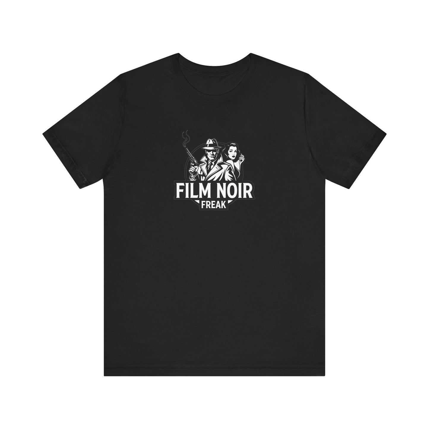 Film Noir Freak Tee, Vintage Movie Shirt, Classic Cinema Apparel, Gift for Film Lovers, Retro Graphic Tee, Unisex Short Sleeve Shirt