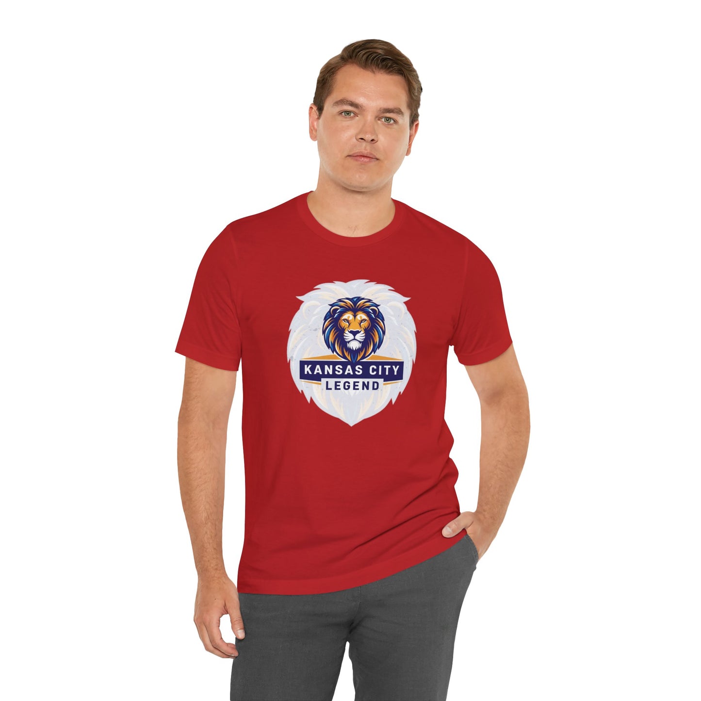 Kansas City Legend Lion Tee - Unisex Jersey T-shirt, Gift for Sports Fans, Casual Wear, Team Spirit, Birthday Present