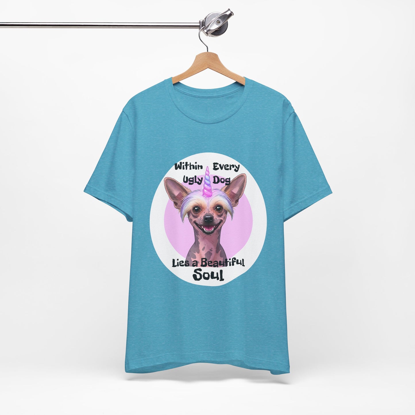 Funny Dog Lover Tee - "Within Every Ugly Dog Lies A Beautiful Soul" Shirt - Chinese Crested Lovers - Schmartypants
