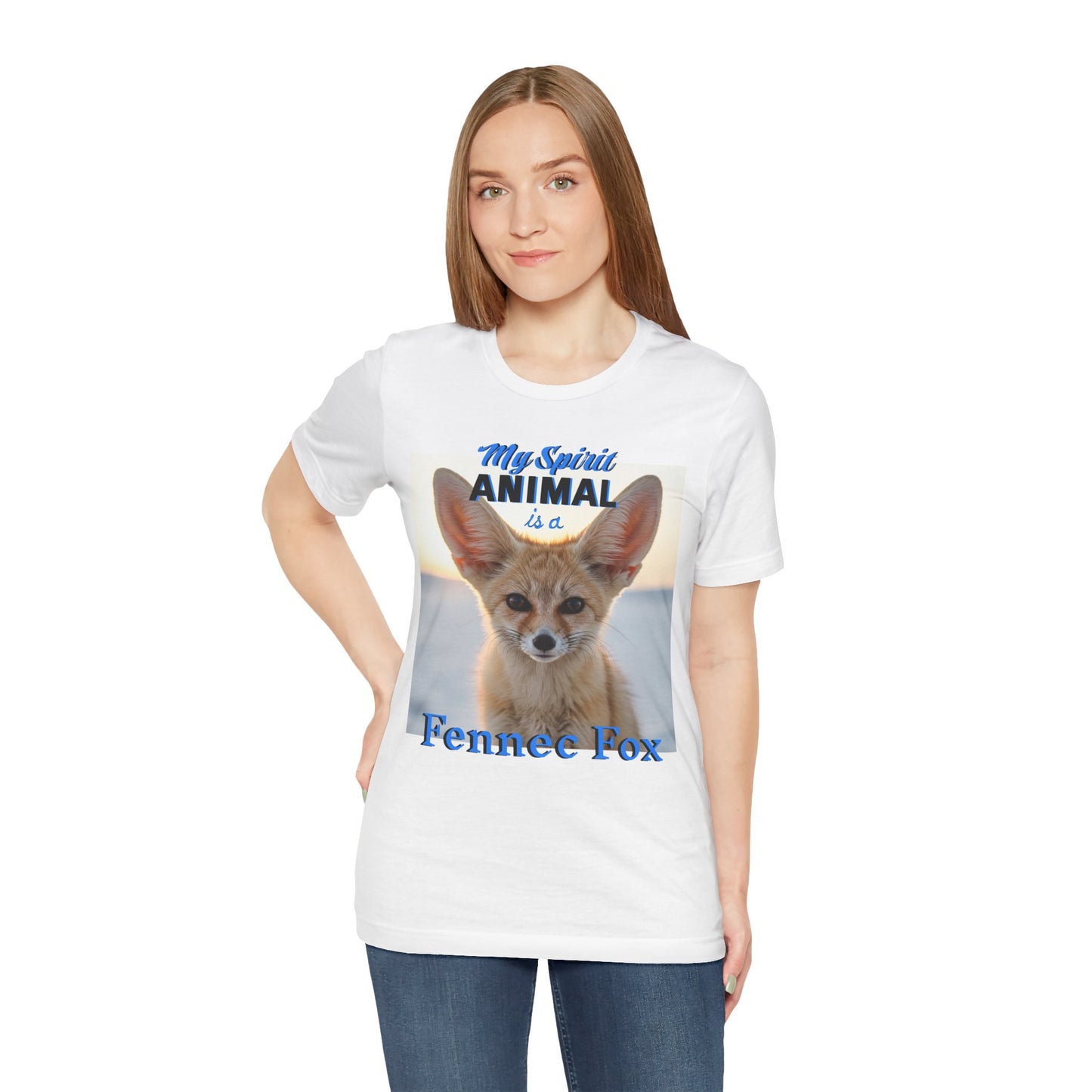 Fennec Fox Spirit Animal Tee - Unisex Short Sleeve Shirt - Fox Lovers - Schmartypants