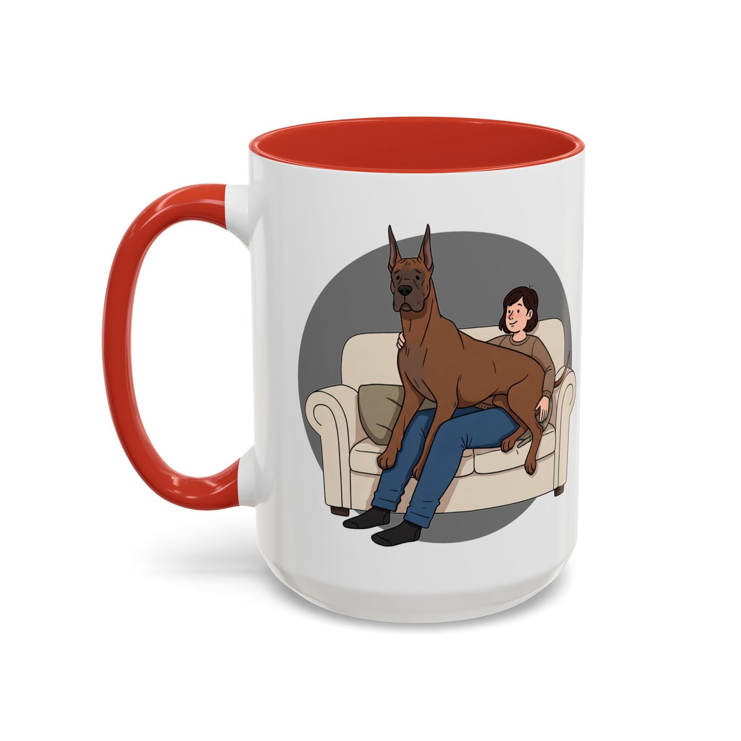 Great Dane Lap Dog Coffee Mug - Funny Pet Lover Gift - Schmartypants