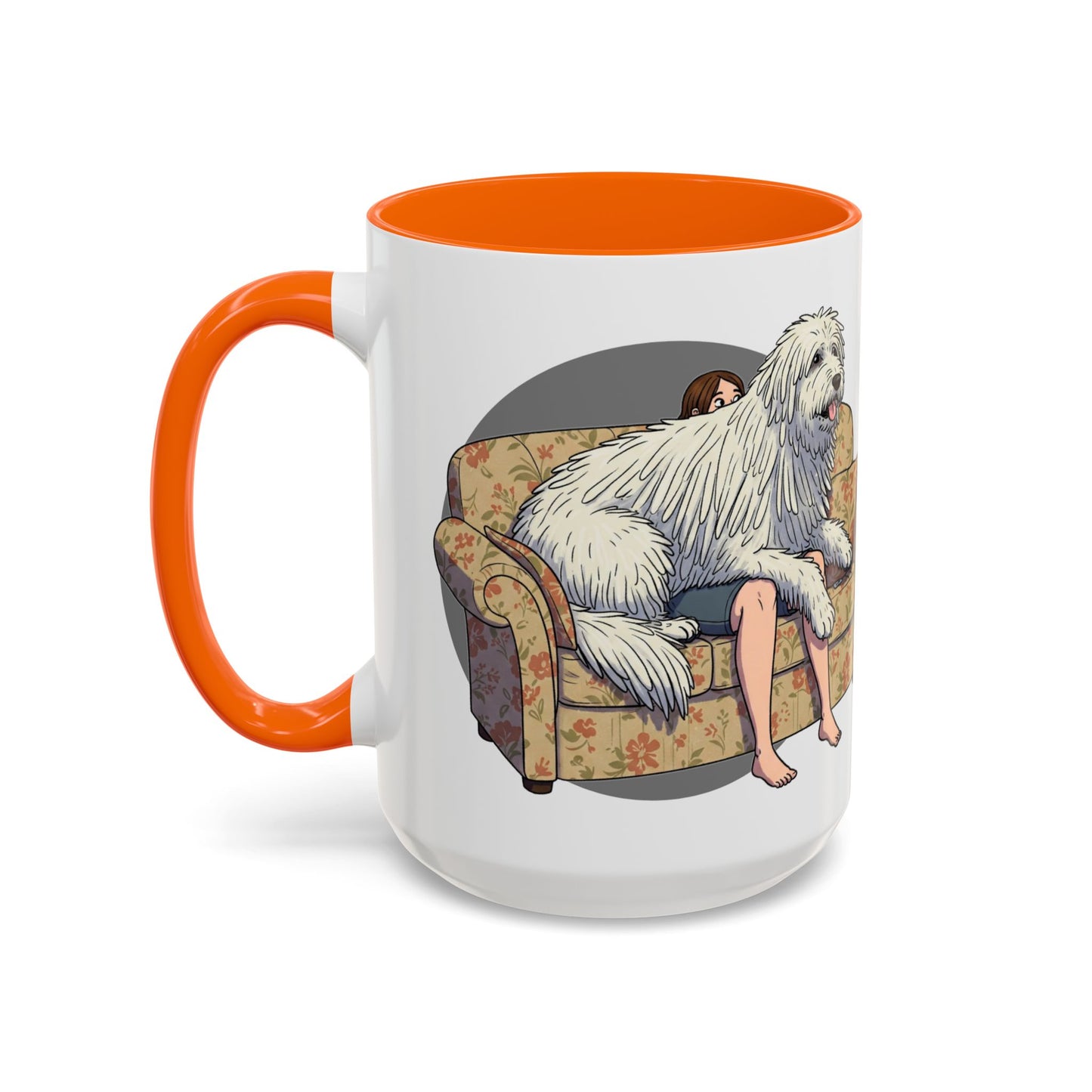 Komondor Lap Dog Coffee Mug - Funny Pet Lovers Gift - 11oz & 15oz - Schmartypants