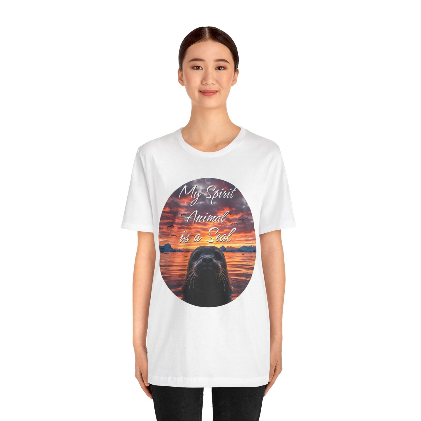 Seal Spirit Animal Ocean Wildlife Unisex Tee, My Spirit Animal is a Seal Shirt, Seal Lover Gift, Ocean Adventure Tee, Sea Animal Tee, Seal