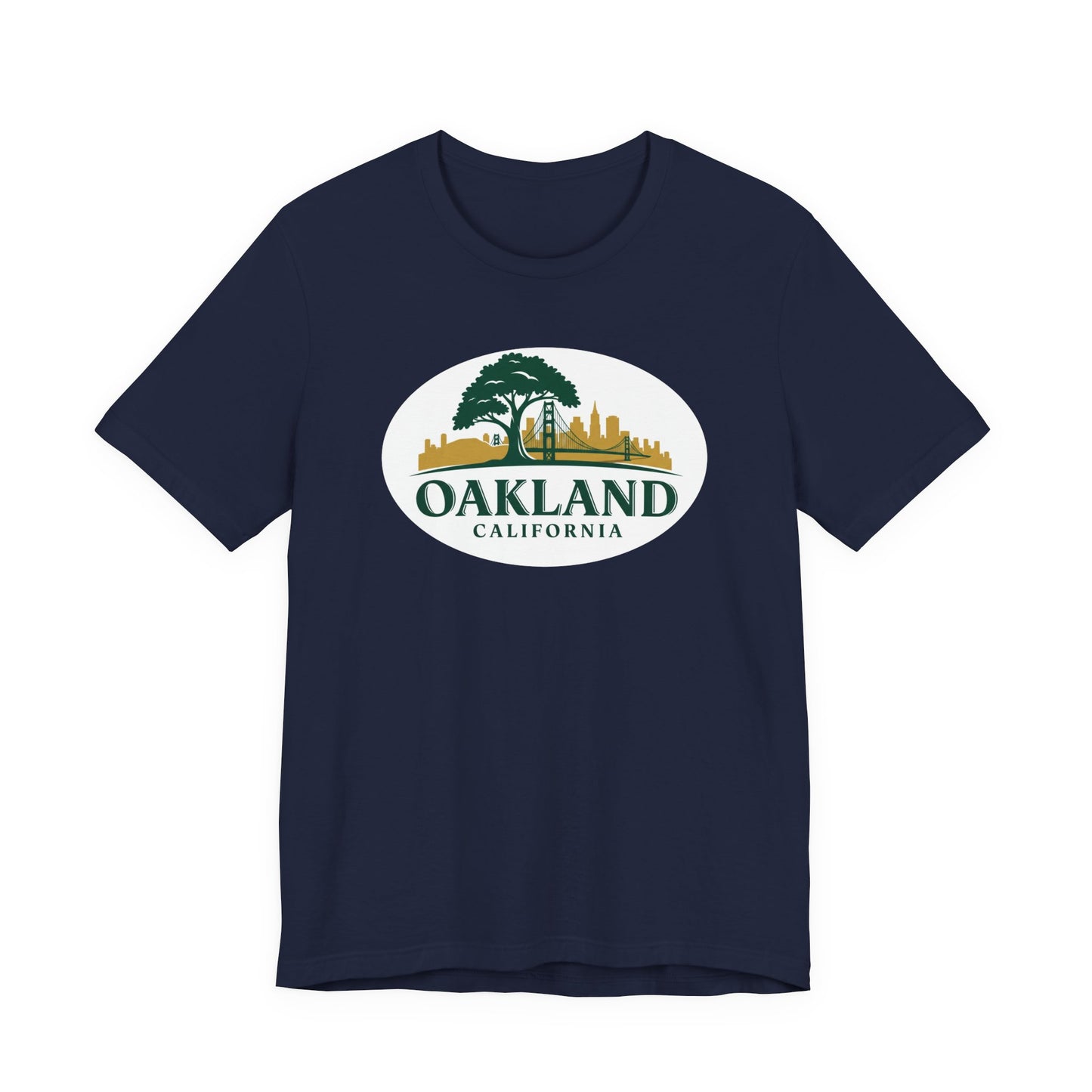 Oakland Cityscape Unisex Jersey Tee, Casual Wear, Gifts for Him/Her, Summer Fashion, Oakland California T-Shirt, Oakland Souvenir