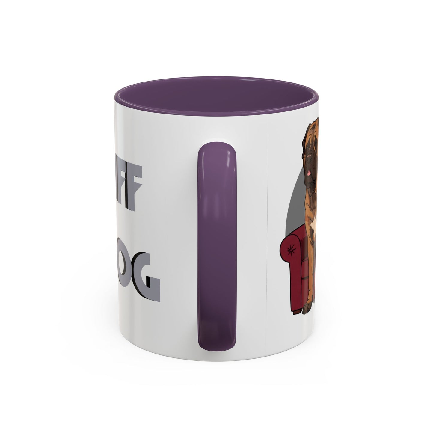 Mastiff Lap Dog Accent Coffee Mug - Perfect Funny Gift for Dog Lovers, Mastiff Breeders - Schmartypants
