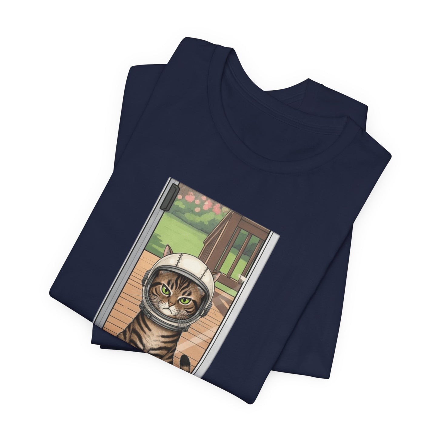 Cat Astronaut Tee, Funny Cat Shirt, Cat Lover Gift, Space Sci-Fi Tee, Hal 2001 Humor Shirt, Unisex Jersey Tee