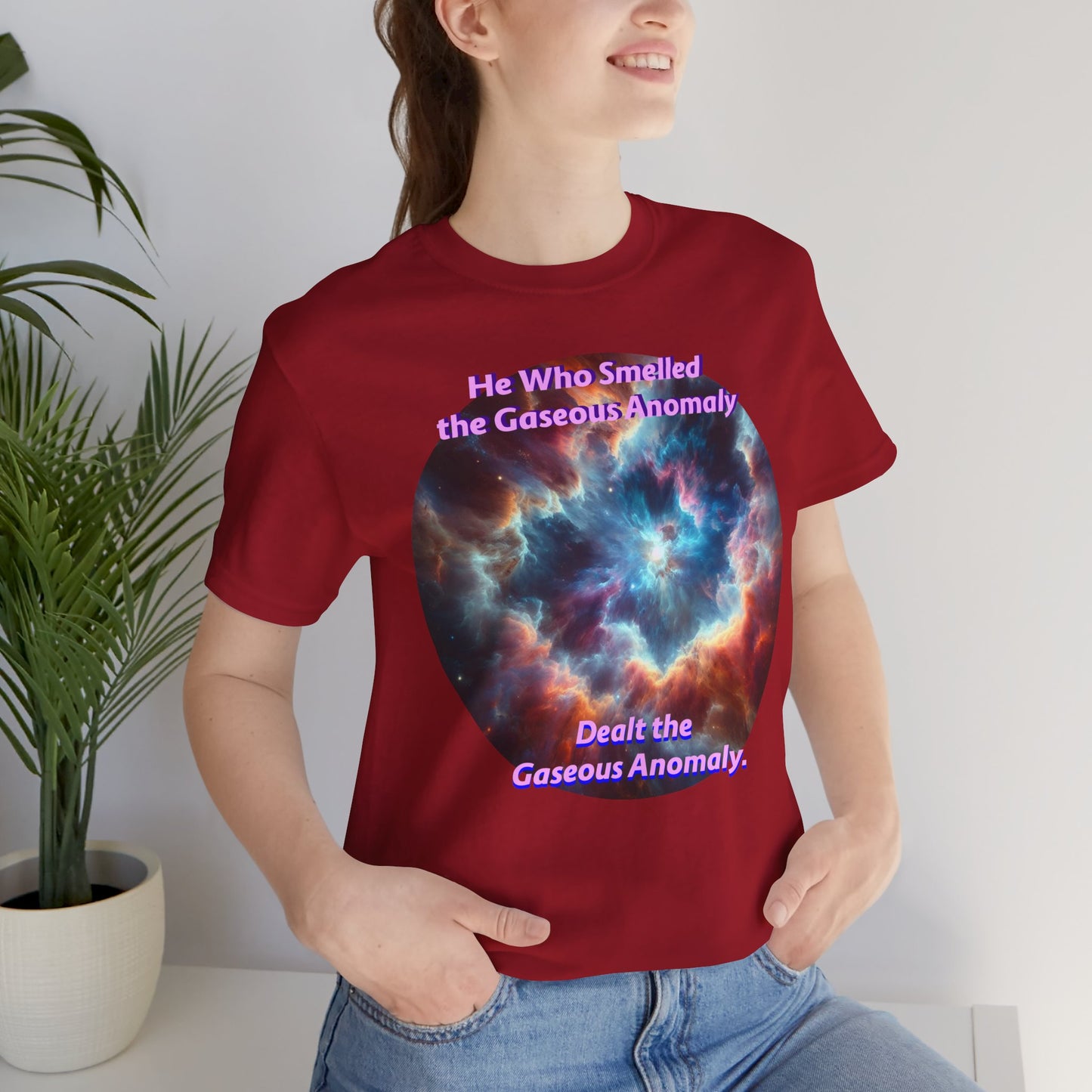 Hilarious Gaseous Anomaly Tee - Unisex Jersey Short Sleeve T-Shirt - Science Fiction Lovers - Star Trek Fans - Schmartypants