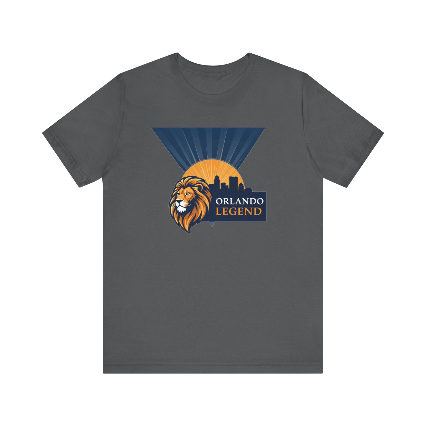 Orlando Legend Unisex Tee, Casual Graphic Tee, Lion Design Shirt, Gift for Fans, Everyday Wear, Florida Souvenir T-shirt