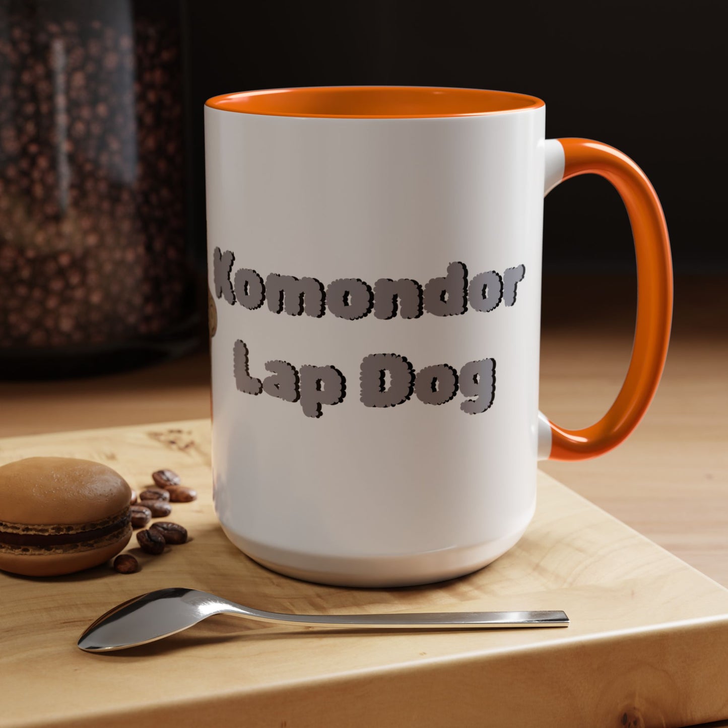 Komondor Lap Dog Coffee Mug - Funny Pet Lovers Gift - 11oz & 15oz - Schmartypants